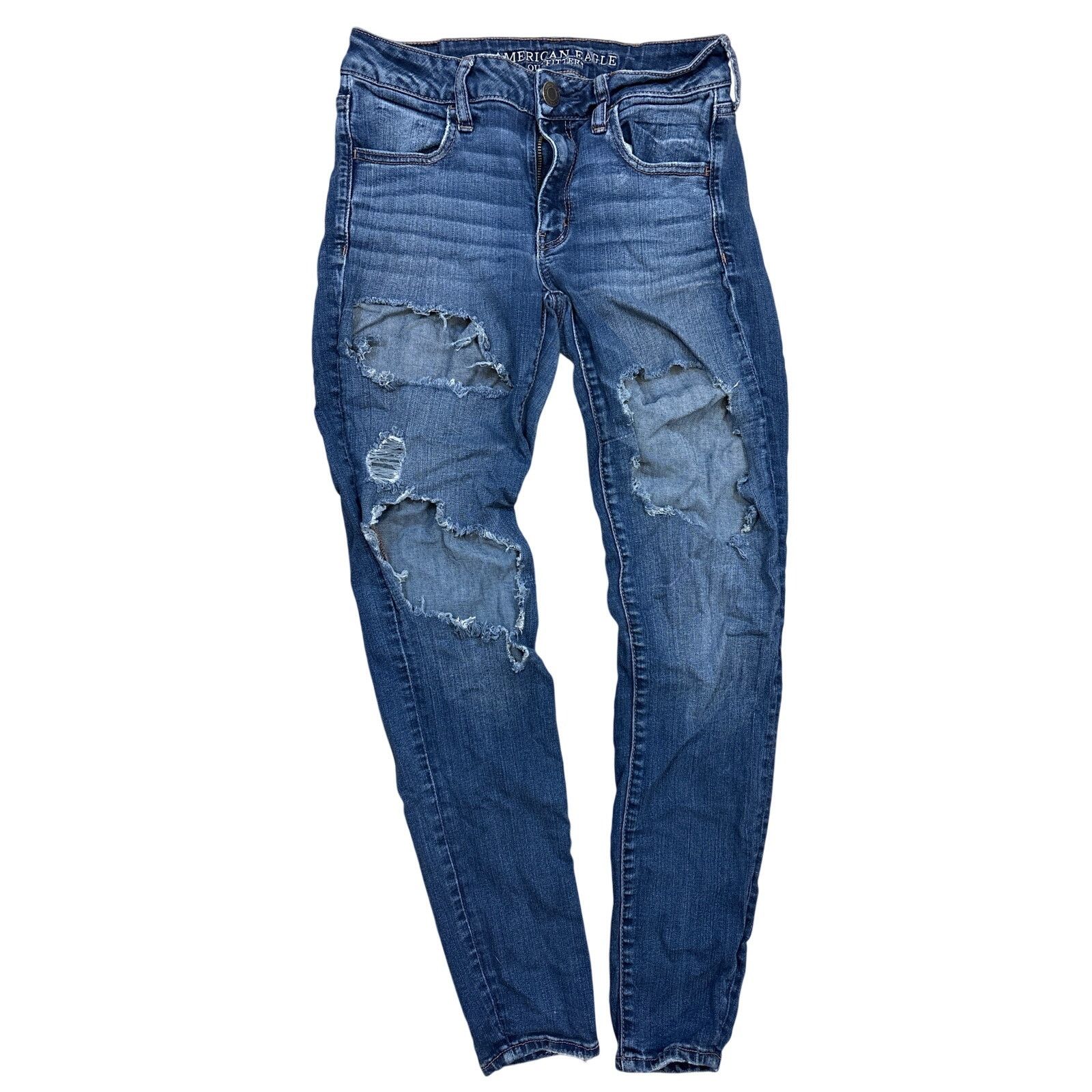 American Eagle Outfitters American Eagle Super Stretch jegging jean denim size 6 Size 28" / US 6 / IT 42 - 1 Thumbnail