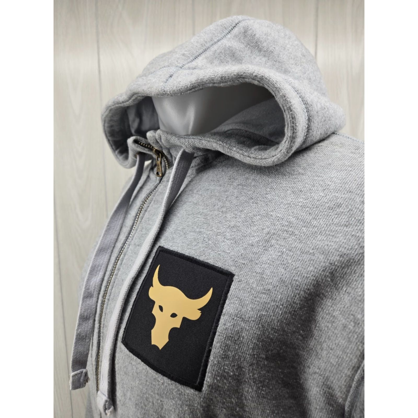 Under Armour VINTAGE Under Armour Project Rock Gray Full Zip Hoodie Men's Small Size US S / EU 44-46 / 1 - 5 Thumbnail