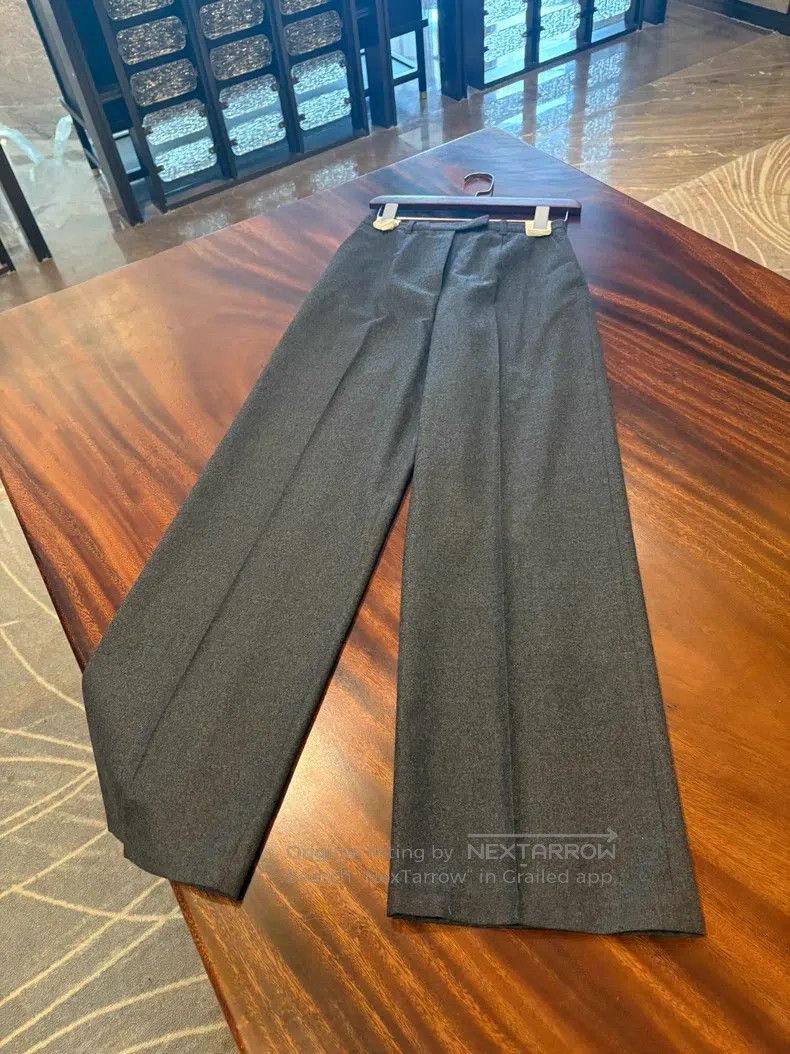 Hermes Hermes Ladies Casual Pants, 100% Wool, Mid-Rise Straight, Size 42" / US 20 - 7 Thumbnail