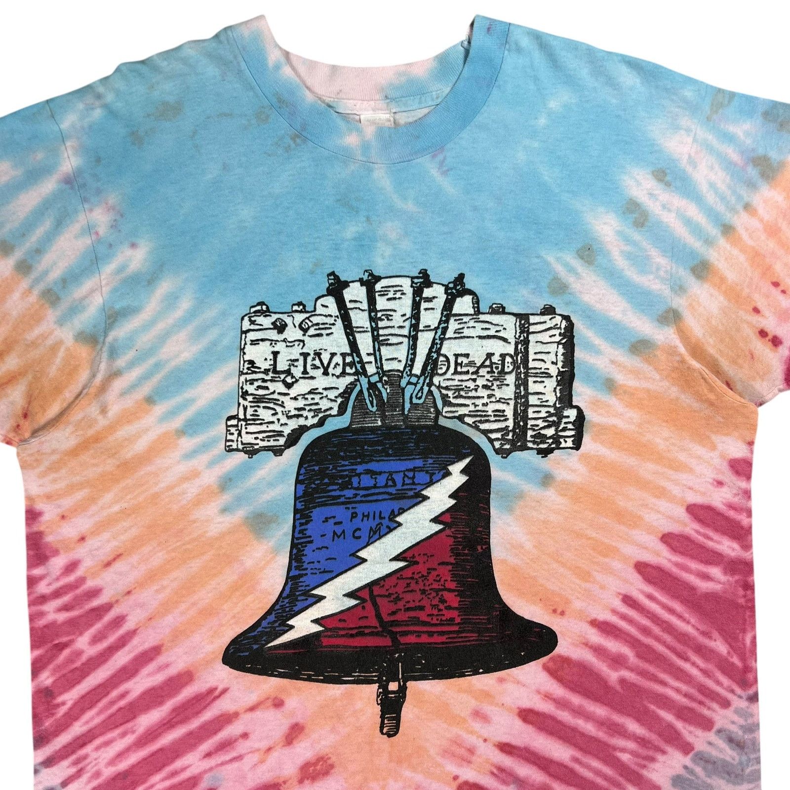 Band Tees × Fruit Of The Loom × Grateful Dead 1994 Grateful Dead Live Dead Philadelphia Liberty Bell tee Size US L / EU 52-54 / 3 - 2 Thumbnail