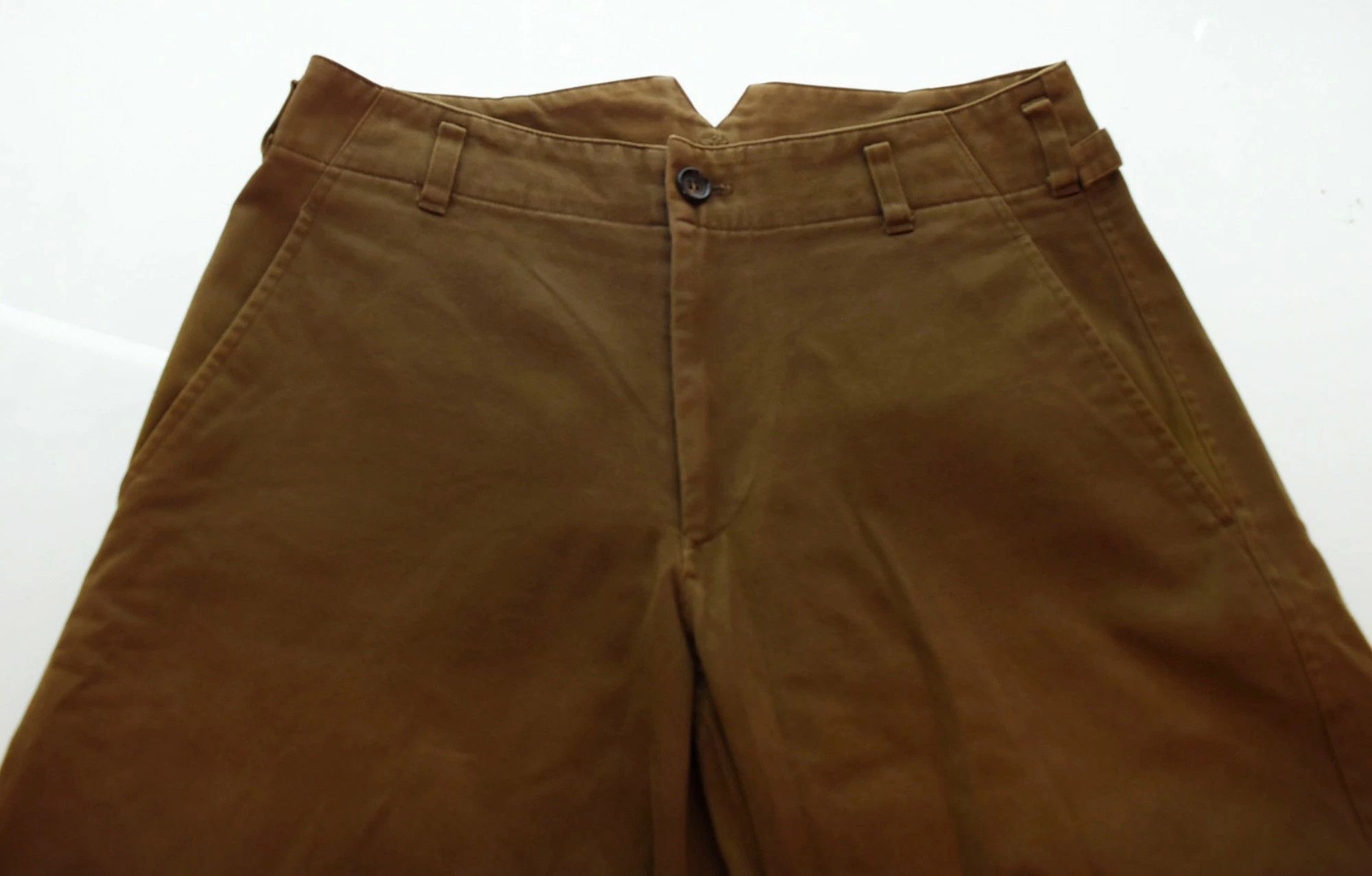 Comme des Garcons Easy Pants String Hem Cotton Zippe Parachute Pants Brown Size US 30 / EU 46 - 3 Thumbnail