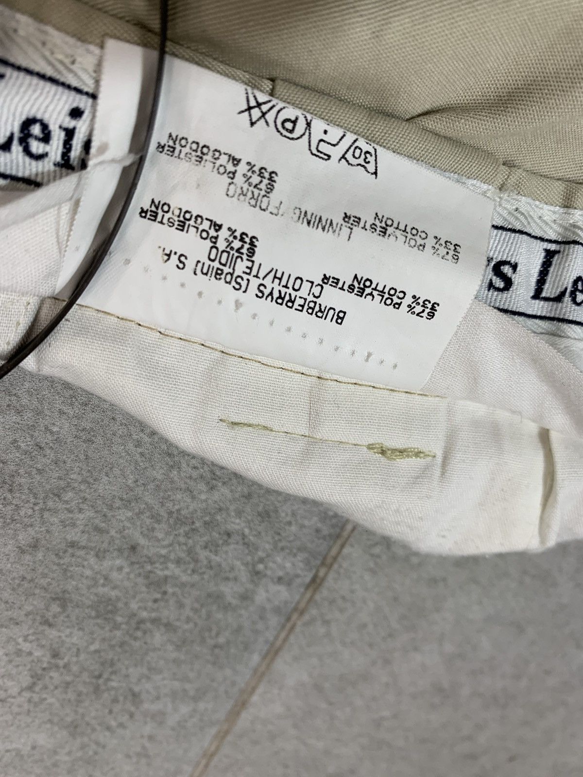 Designer × Vintage 90s Vintage Pleated Wide Relaxed Fit Chino Trousers Size US 36 / EU 52 - 6 Thumbnail