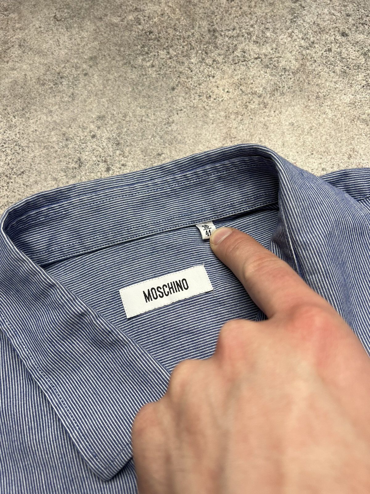 Moschino × Vintage Moschino vintage striped shirt Size US M / EU 48-50 / 2 - 5 Thumbnail