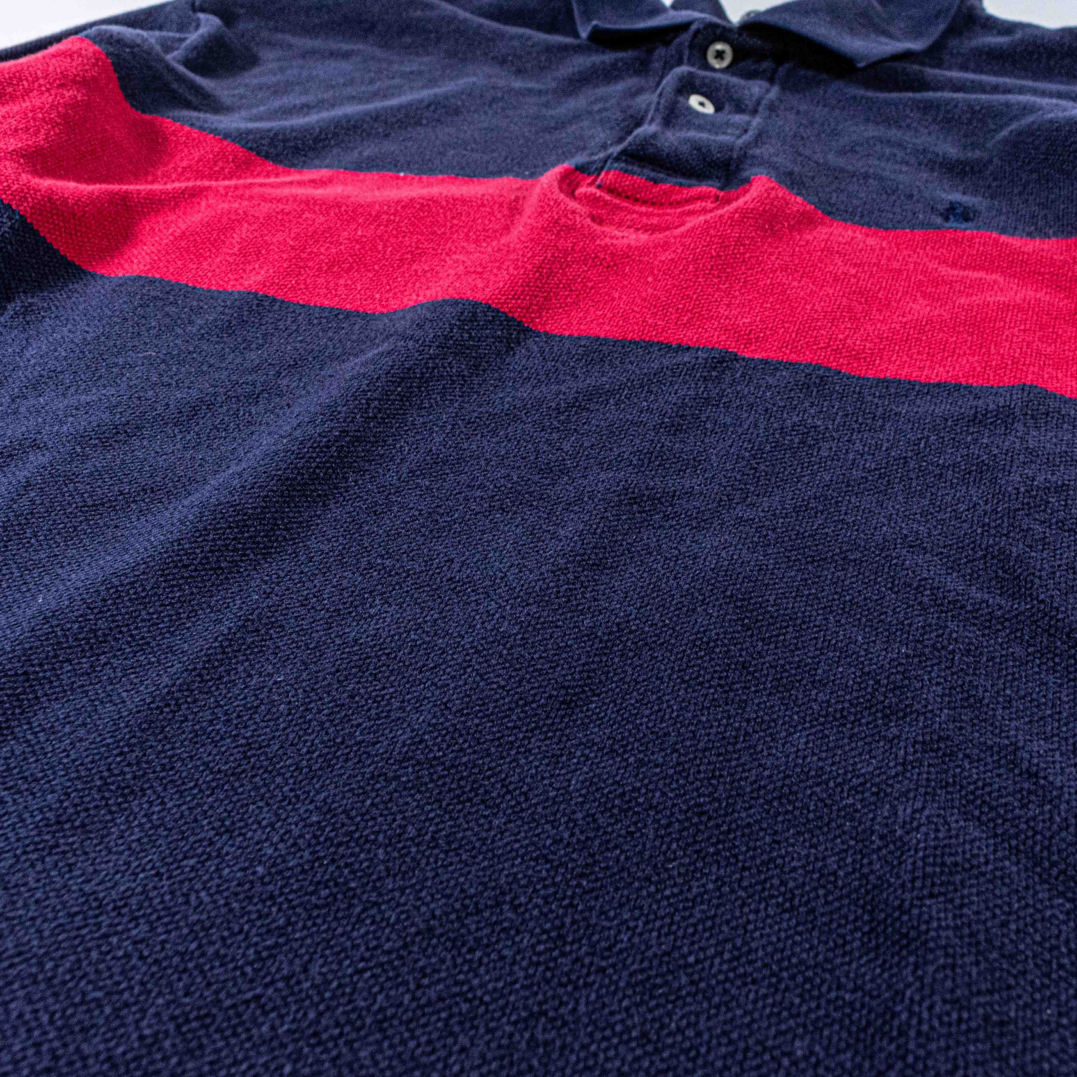 Polo Ralph Lauren Polo Ralph Lauren Rugby Shirt Striped Knit Elbow Patch Size US XXL / EU 58 / 5 - 6 Thumbnail