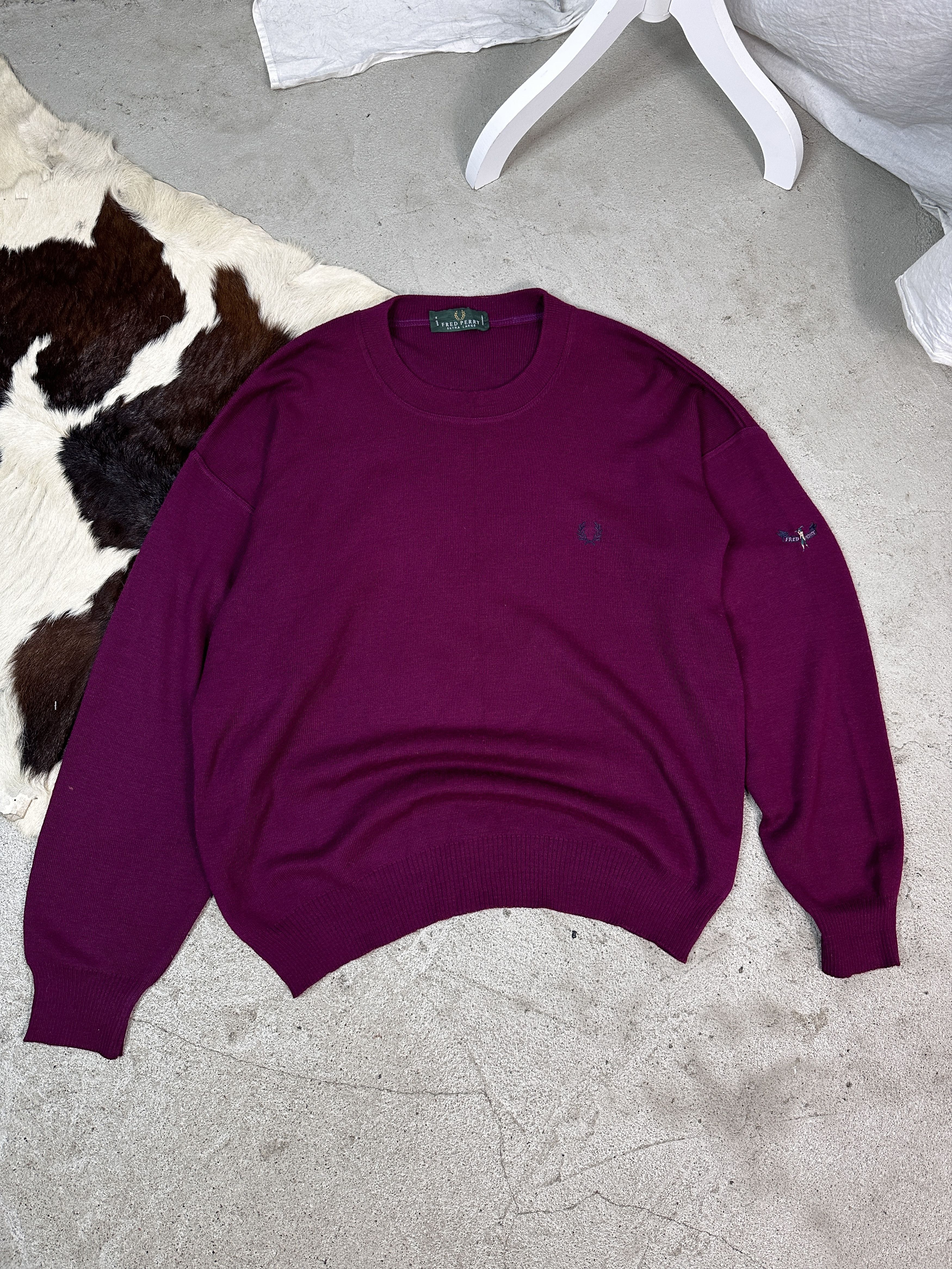 Fred Perry × Vintage Fred Perry Vintage 90s sweater Size US XL / EU 56 / 4 - 3 Thumbnail