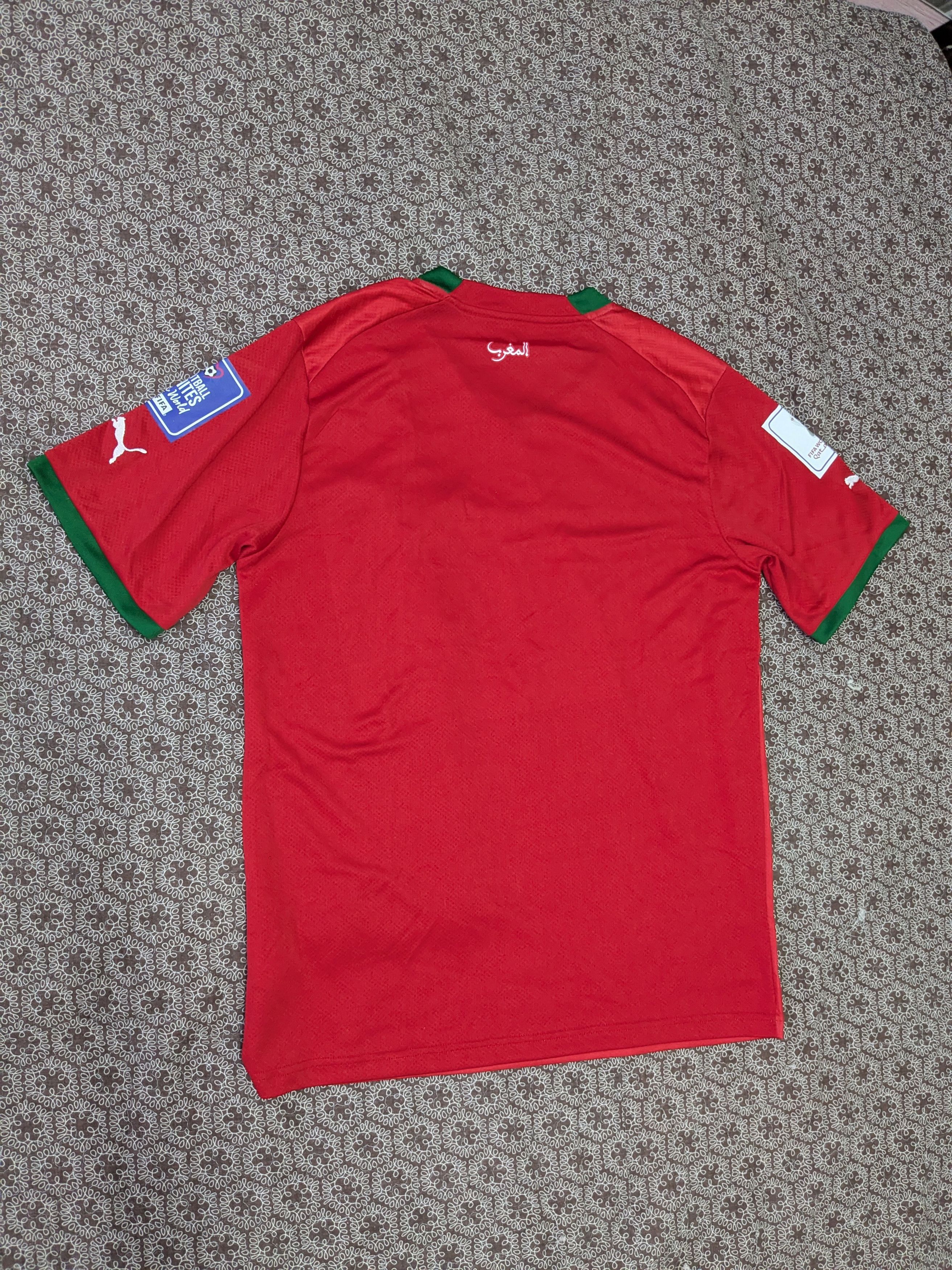 Puma Morocco National Football Team Puma Jersey - 2022 Home Kit Size US M / EU 48-50 / 2 - 8 Thumbnail
