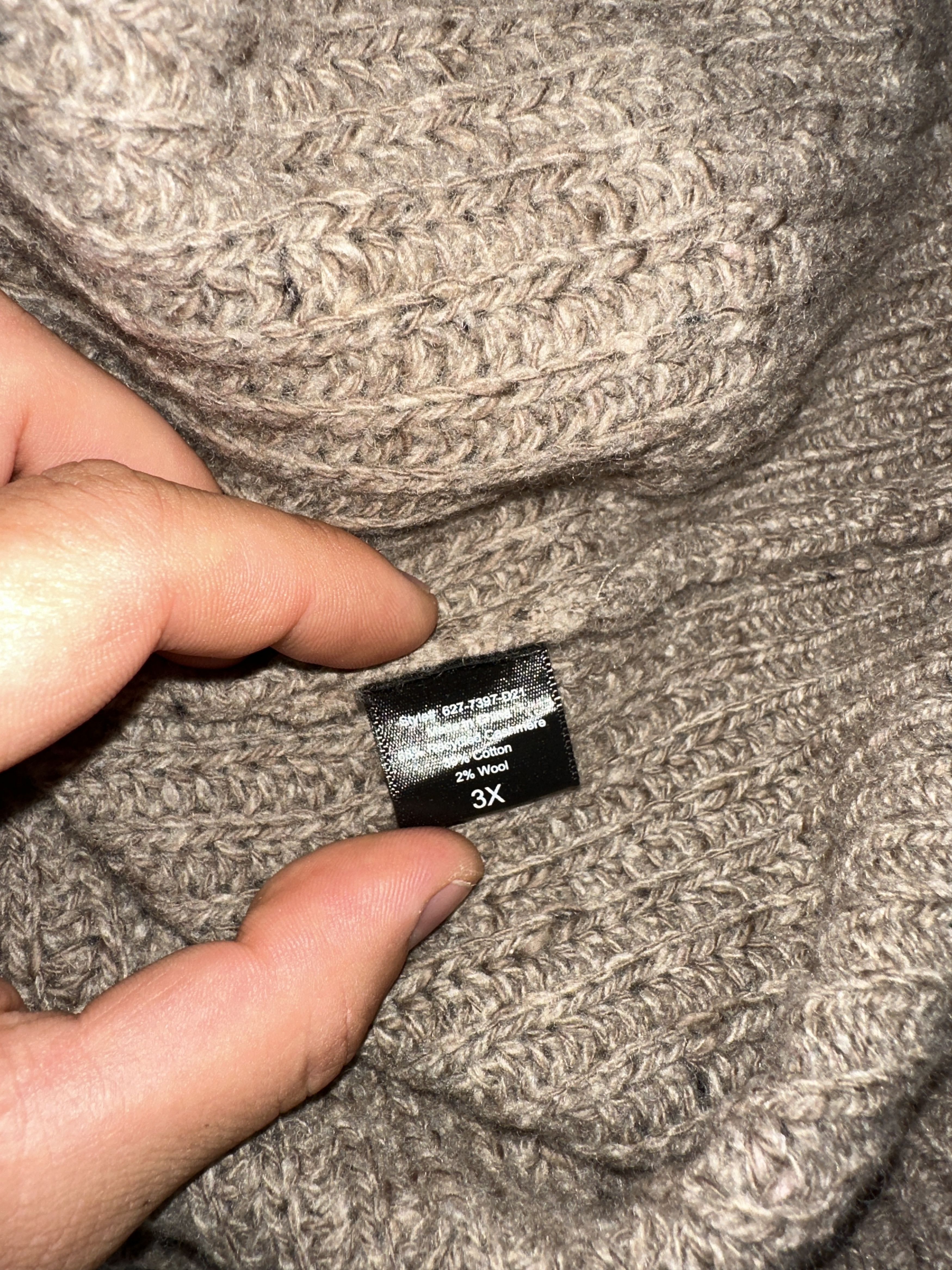 Jenni Kayne Knit Cocoon Cardigan 100% Cashmere Size 3XL