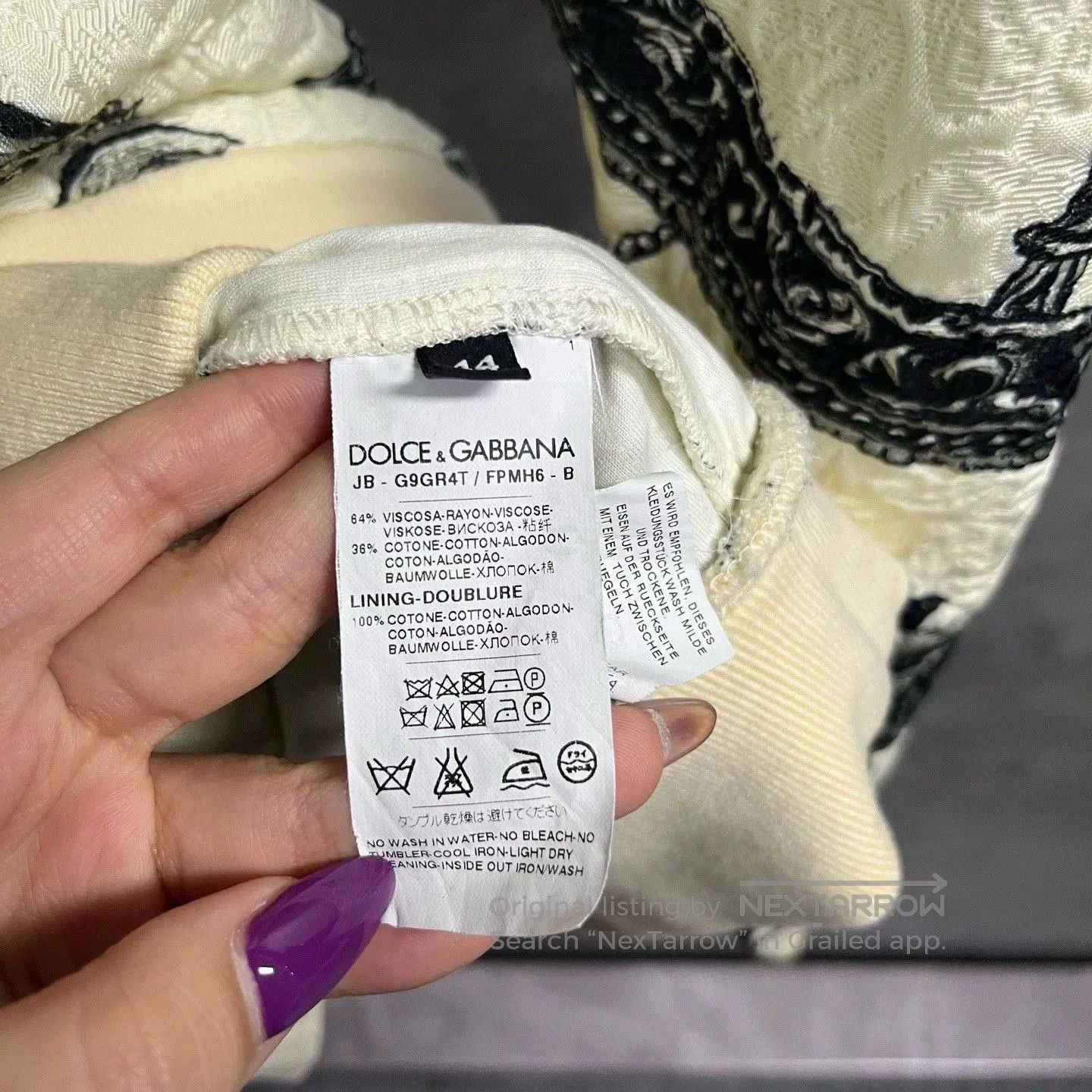 Dolce & Gabbana dolce & gabbana beige patterned hoodie sweatshirt. Size US L / EU 52-54 / 3 - 3 Thumbnail