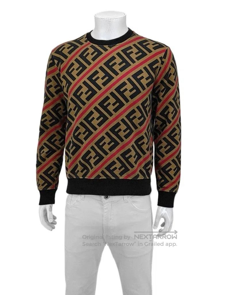 Fendi Fendi FF monogrammed full-print hooded sweatshirt Size US S / EU 44-46 / 1 - 1 Thumbnail