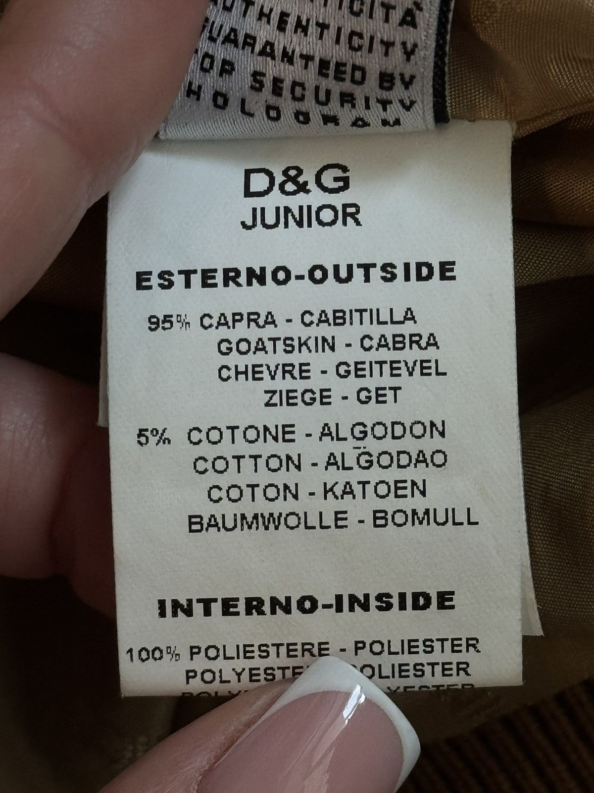 Designer × Dolce & Gabbana Dolce & Gabbana D&G junior real leather suede teen jacket Size US XXS / EU 40 - 9 Thumbnail
