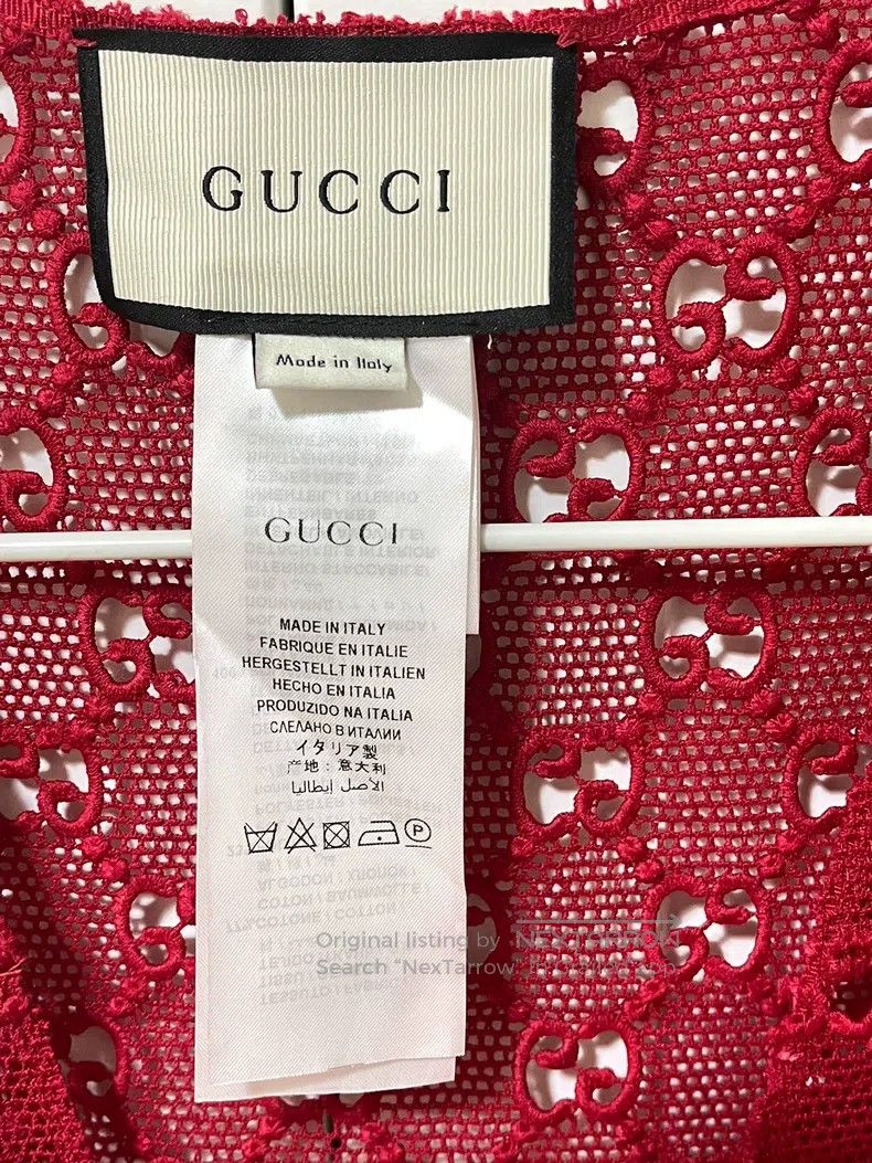 Gucci Gucci Full LOGO hollow knitted dress Size XS / US 0-2 / IT 36-38 - 3 Thumbnail