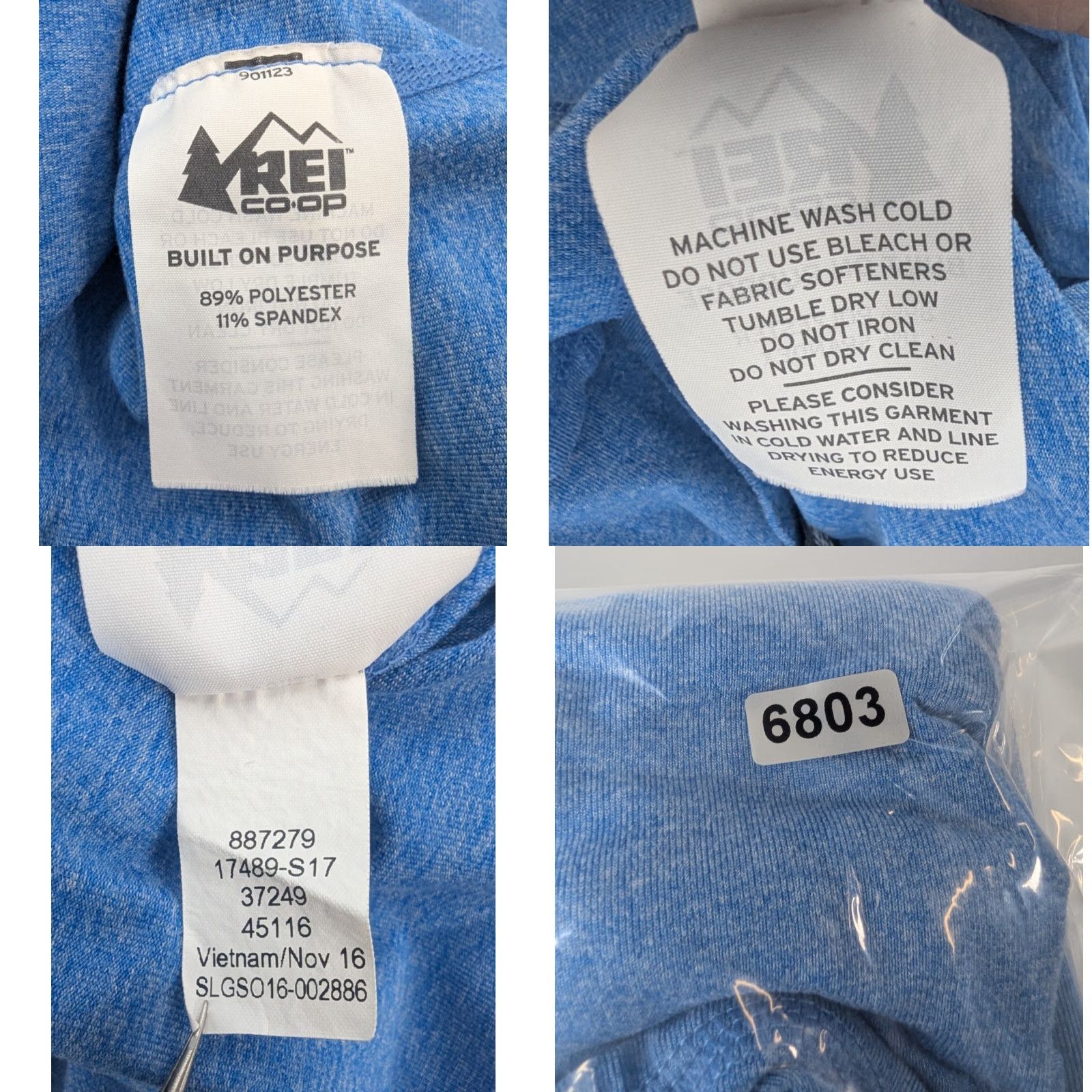 Vintage REI Co-Op Pullover Mens Small Blue 1/4 Zip Tech Shirt Stretch Wicking Size US S / EU 44-46 / 1 - 8 Thumbnail