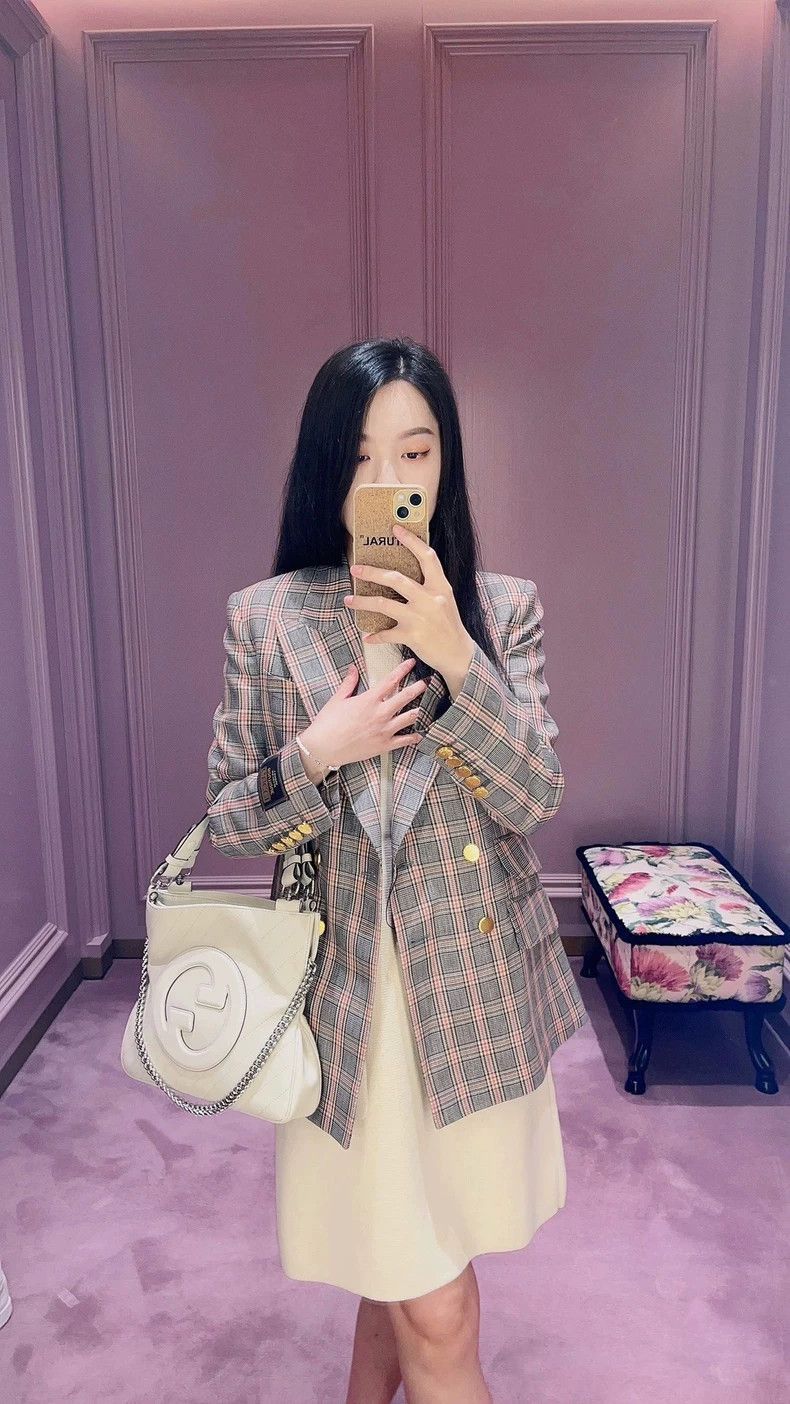 Gucci Gucci Double Breasted Checked Blazer-2506 Size US M / EU 48-50 / 2 - 6 Thumbnail