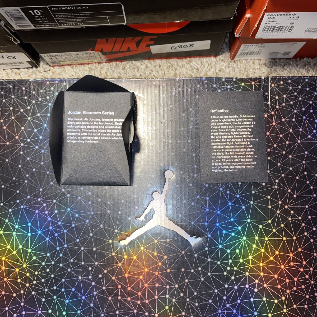 Jordan Brand × Nike × Vintage Jordan 3 lab3 reflective Size US 11.5 / EU 44-45 - 13 Thumbnail