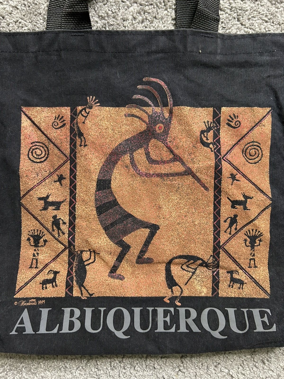 Vintage Vintage 90s Albuquerque Tote Bag Made in USA Dated 1995 Size ONE SIZE - 2 Thumbnail