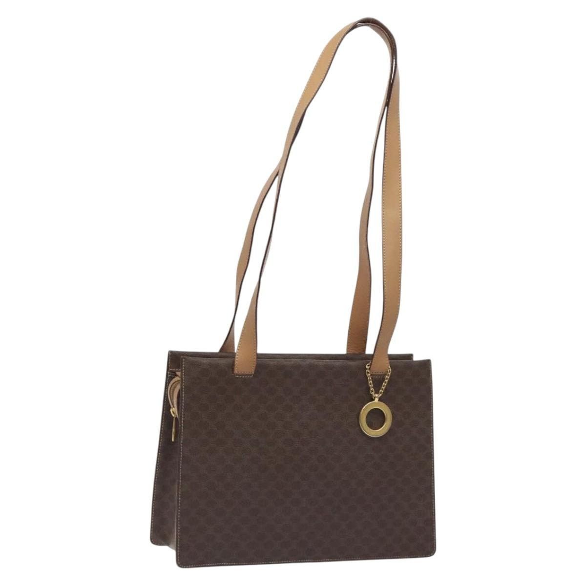 Celine CELINE Macadam Canvas Shoulder Bag Pvc Brown Gold Size ONE SIZE - 1 Thumbnail