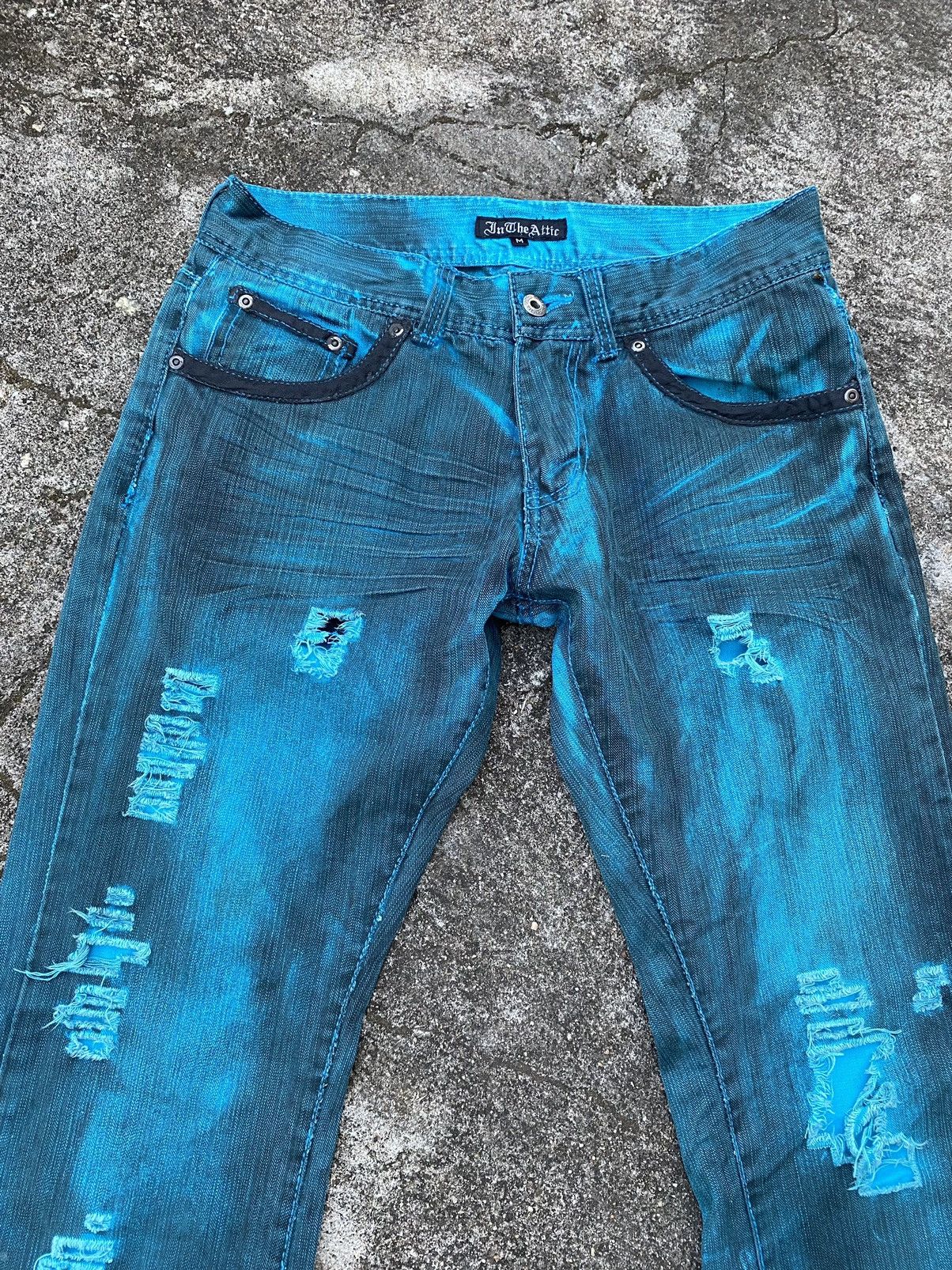 In The Attic In The Attic Distressed Flared Size US 30 / EU 46 - 10 Thumbnail