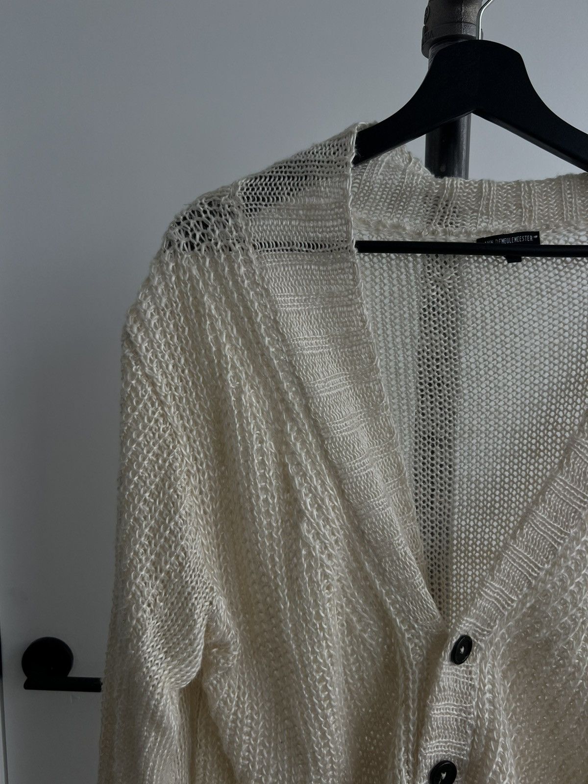 Ann Demeulemeester 00s Oversized Asymmetric Cardigan Size US S / EU 44-46 / 1 - 2 Thumbnail
