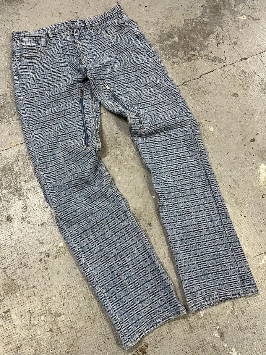Givenchy SS2023 Givenchy Blue Logo Denim Jeans Size US 33 - 4 Thumbnail