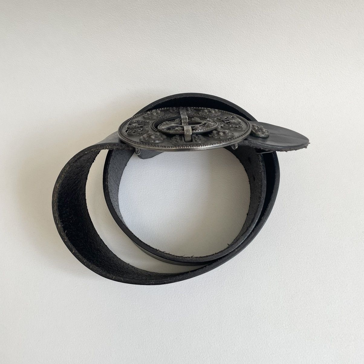 Dries Van Noten Early 2000s Dagger Western Buckle Belt Size 32 - 6 Thumbnail