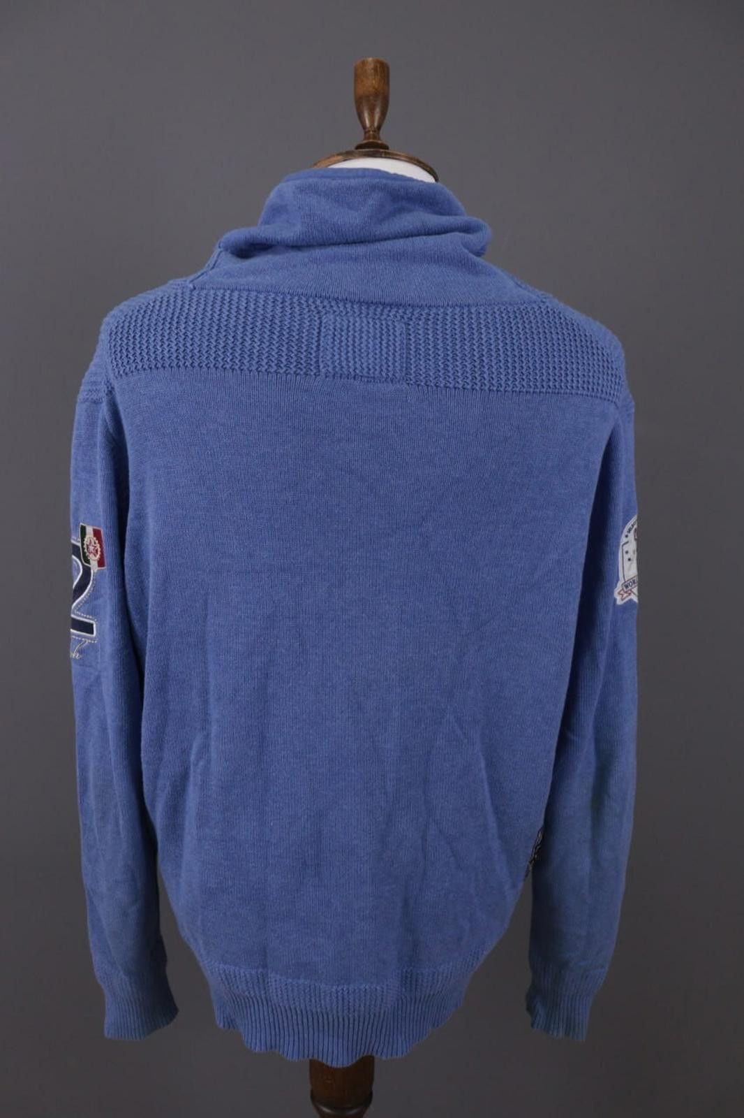 La Martina La Martina Buenos Aires Blue Knit Sweater Size 2XL / XXL Size US XXL / EU 58 / 5 - 11 Thumbnail