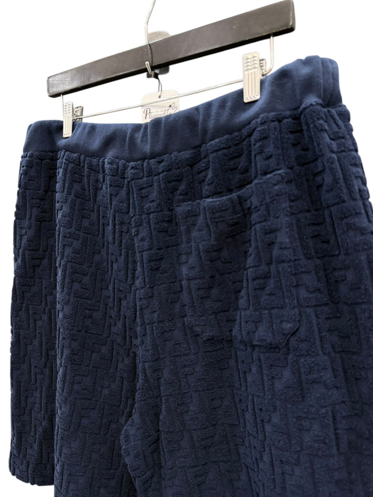 Fendi Fendi F Print Navy Towel Shorts Size US 38 / EU 54 - 4 Thumbnail