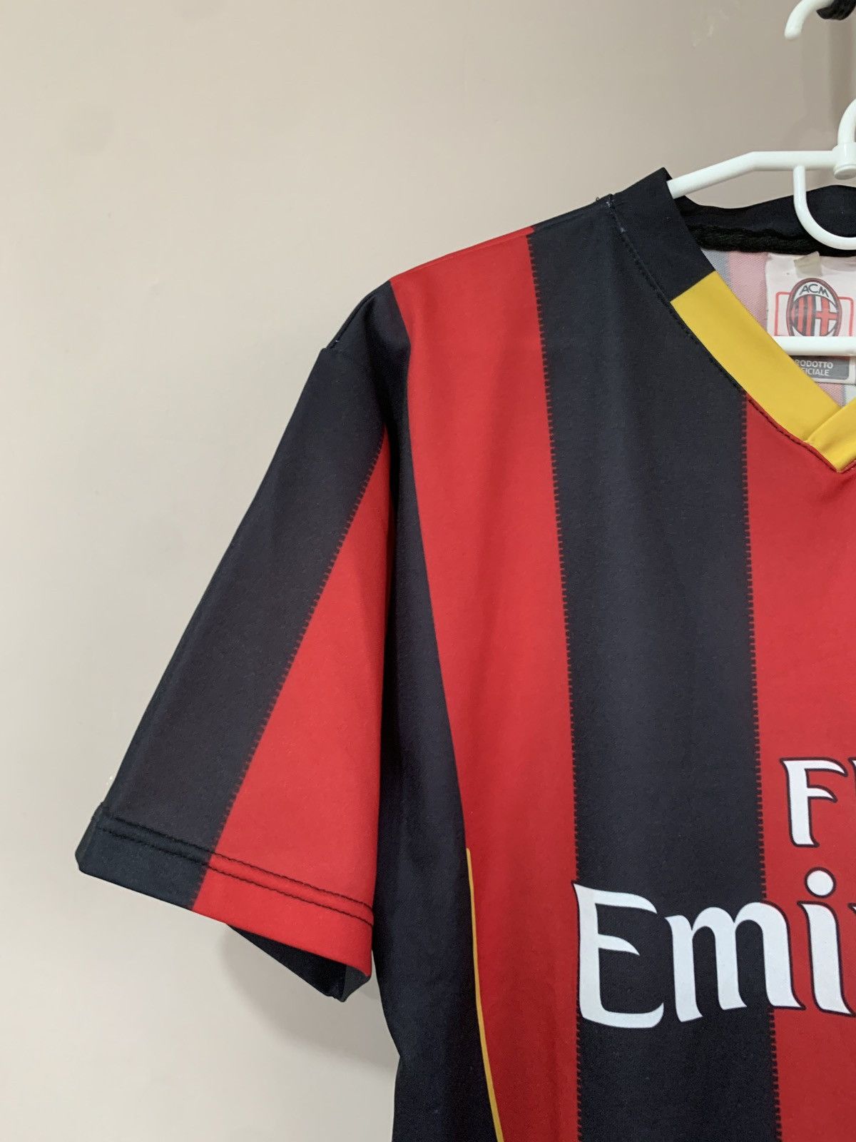 Vintage Ac Milan Home Football Shirt Vintage Soccer Jersey PATO #7 Size US S / EU 44-46 / 1 - 4 Thumbnail