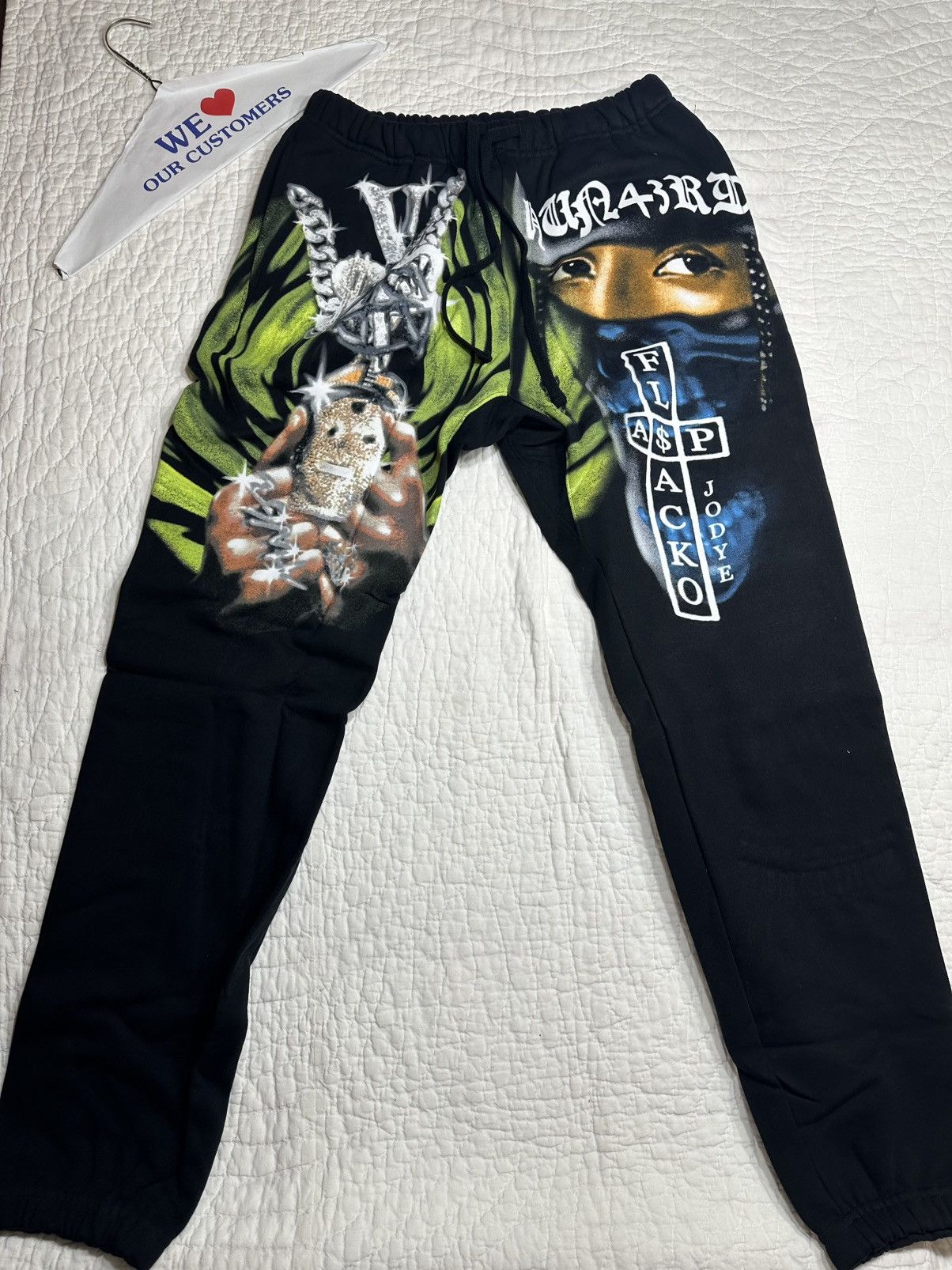 AWGE New ASAP Rocky AWGE A$AP Mob Sweatpants Aop-Size Small Size US 30 / EU 46 - 1 Thumbnail