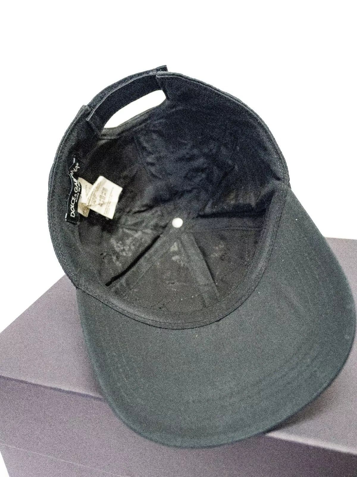 Dolce & Gabbana DOLCE GABBANA LOGOMANIA Black Logo Label Tag Baseball Cap Size ONE SIZE - 6 Thumbnail