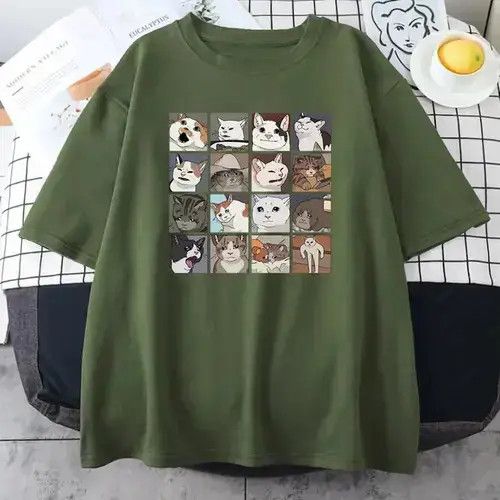 Other Meme Cats Puzzle Creativity Printed Men T-Shirts Size US M / EU 48-50 / 2 - 1 Thumbnail