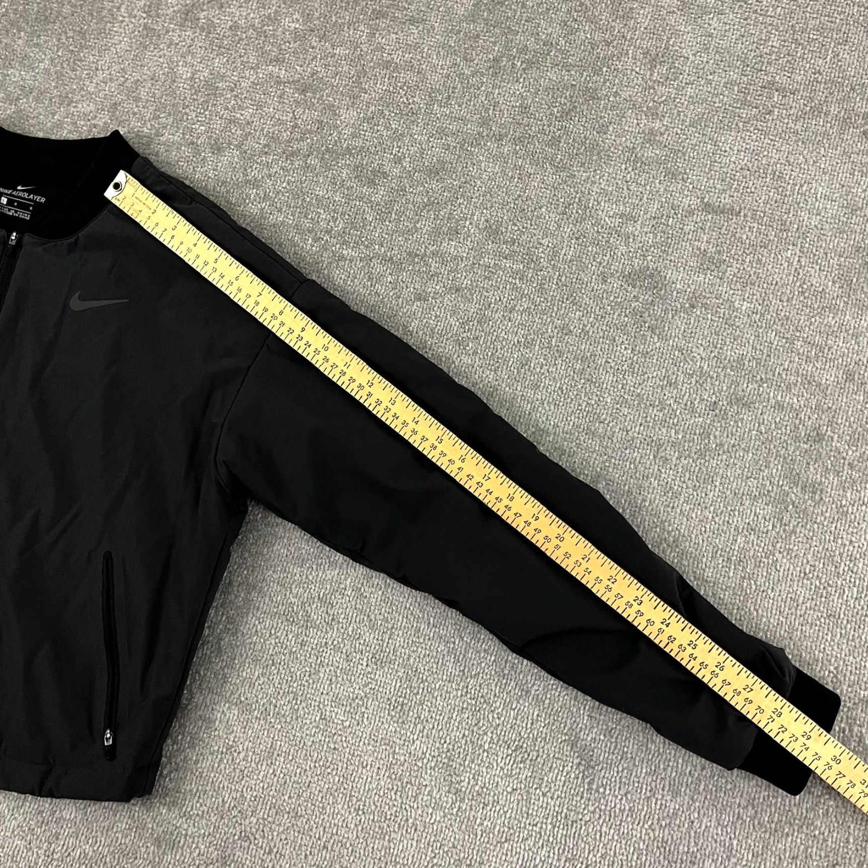 Nike Nike Jacket Women L Gray Cropped Aerolayer Bomber Puffer Lightweight Running Activewear Casual Travel Sport Size L / US 10 / IT 46 - 6 Thumbnail