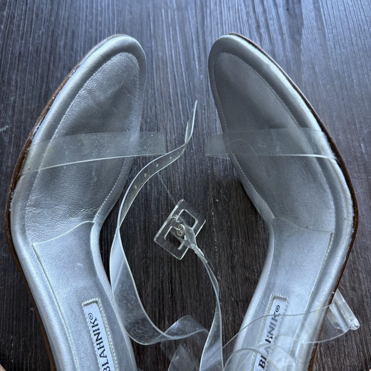 Manolo Blahnik Vintage Manolo Blahnik Clear Heels Size US 6.5 / IT 36.5 - 8 Thumbnail