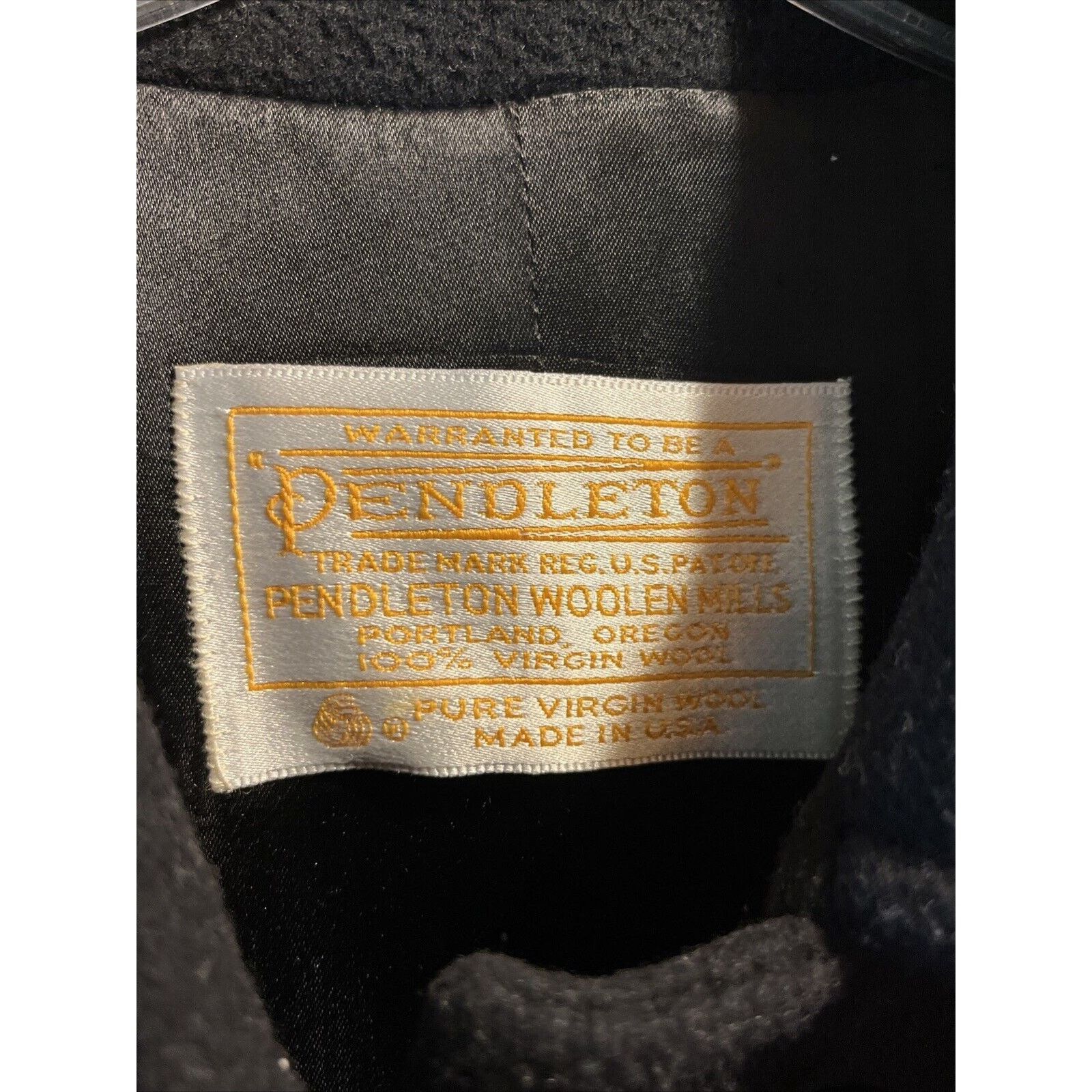 Pendleton Pendleton Vintage Womens Sz 10 Virgin Wool Black Trench Coat Size L / US 10 / IT 46 - 3 Thumbnail