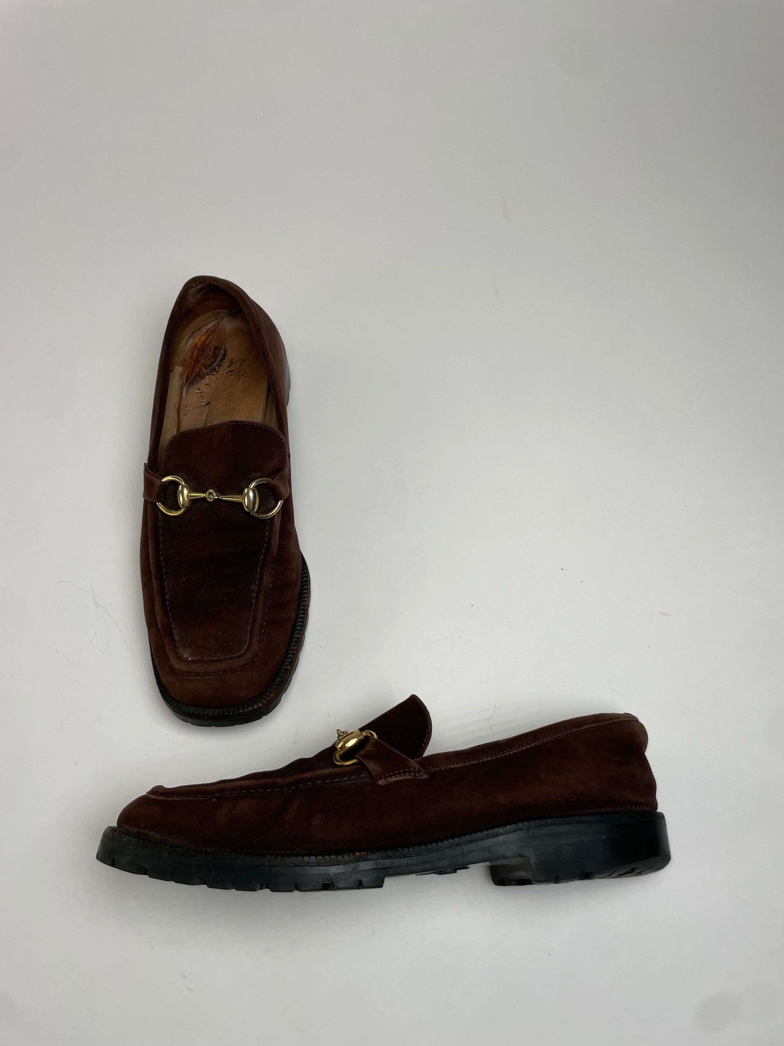 Gucci Vintage Suede Horsebit Men’s Loafer Brown Size US 7 / EU 40 - 1 Thumbnail