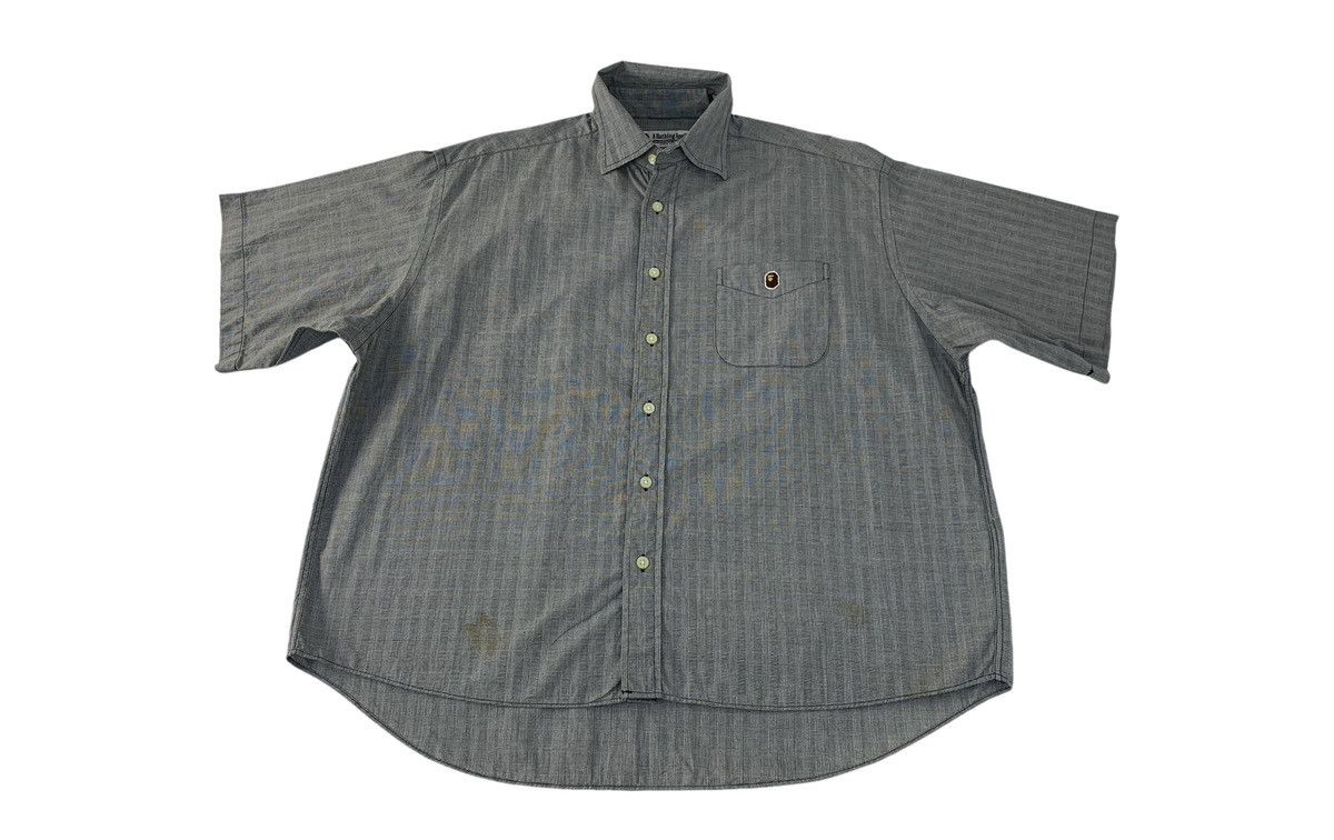 Bape A Bathing Ape Chambray Oxford Shirt Single Pocket Size US XL / EU 56 / 4 - 1 Thumbnail