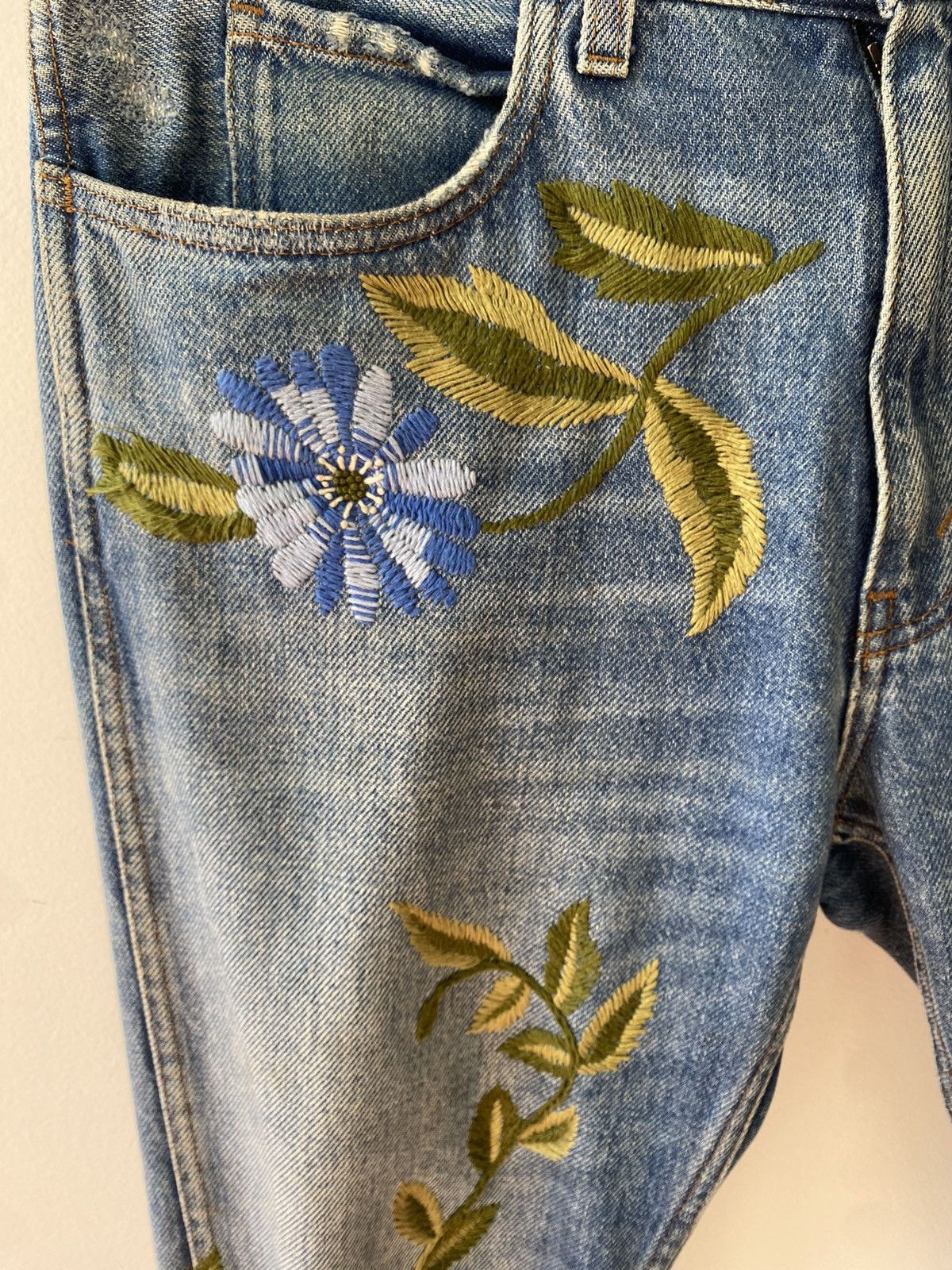 Gucci Gucci 2017 SS Embroidered Denim Size US 32 / EU 48 - 6 Thumbnail