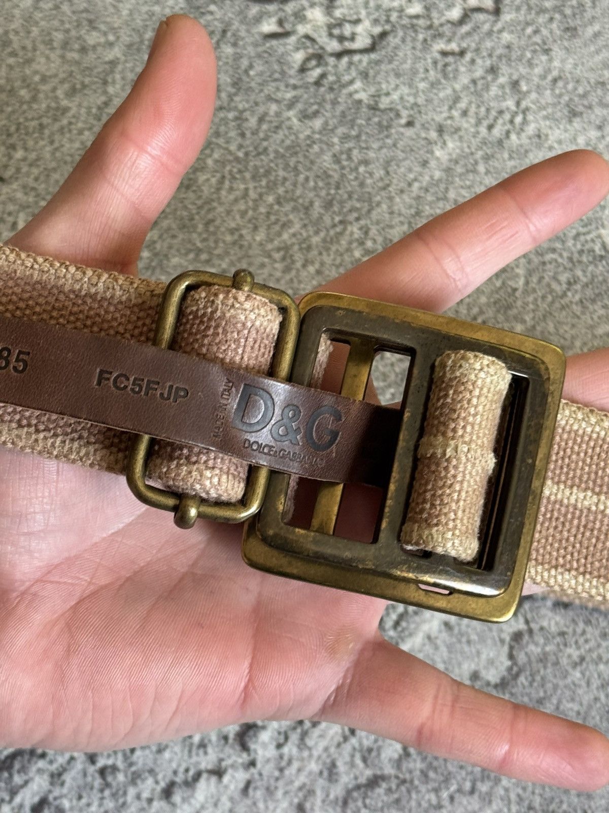 Dolce & Gabbana Dolce & Gabbana Avantgarde cotton belt vintage 90s rare Size ONE SIZE - 4 Thumbnail