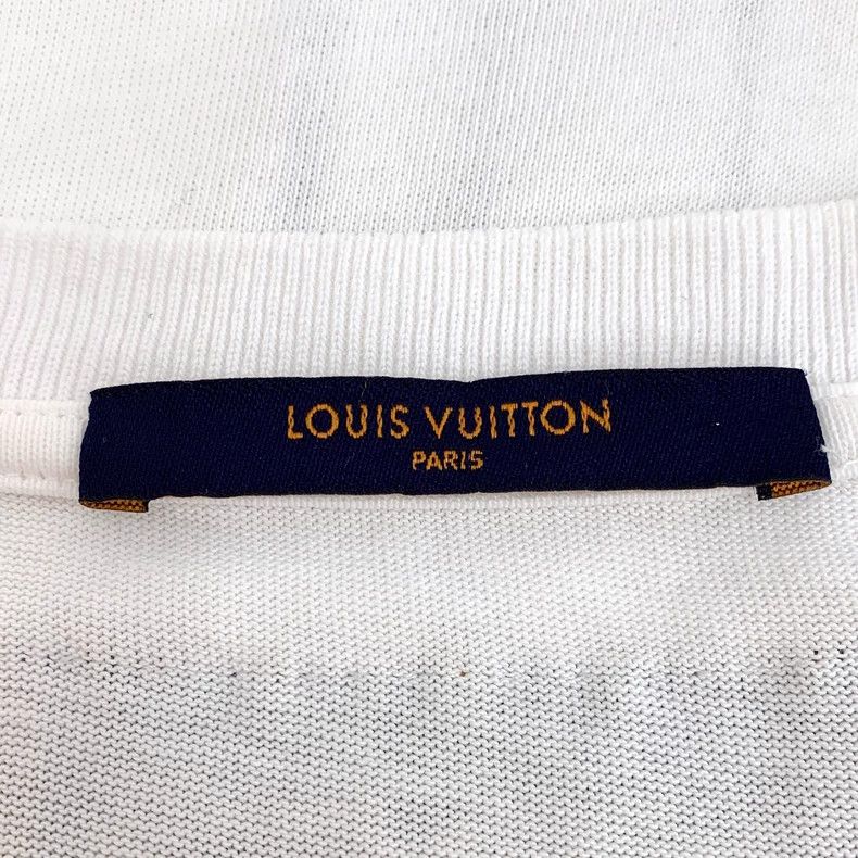 Louis Vuitton Louis Vuitton White logo pendant printed cotton crew neck Size US L / EU 52-54 / 3 - 6 Thumbnail