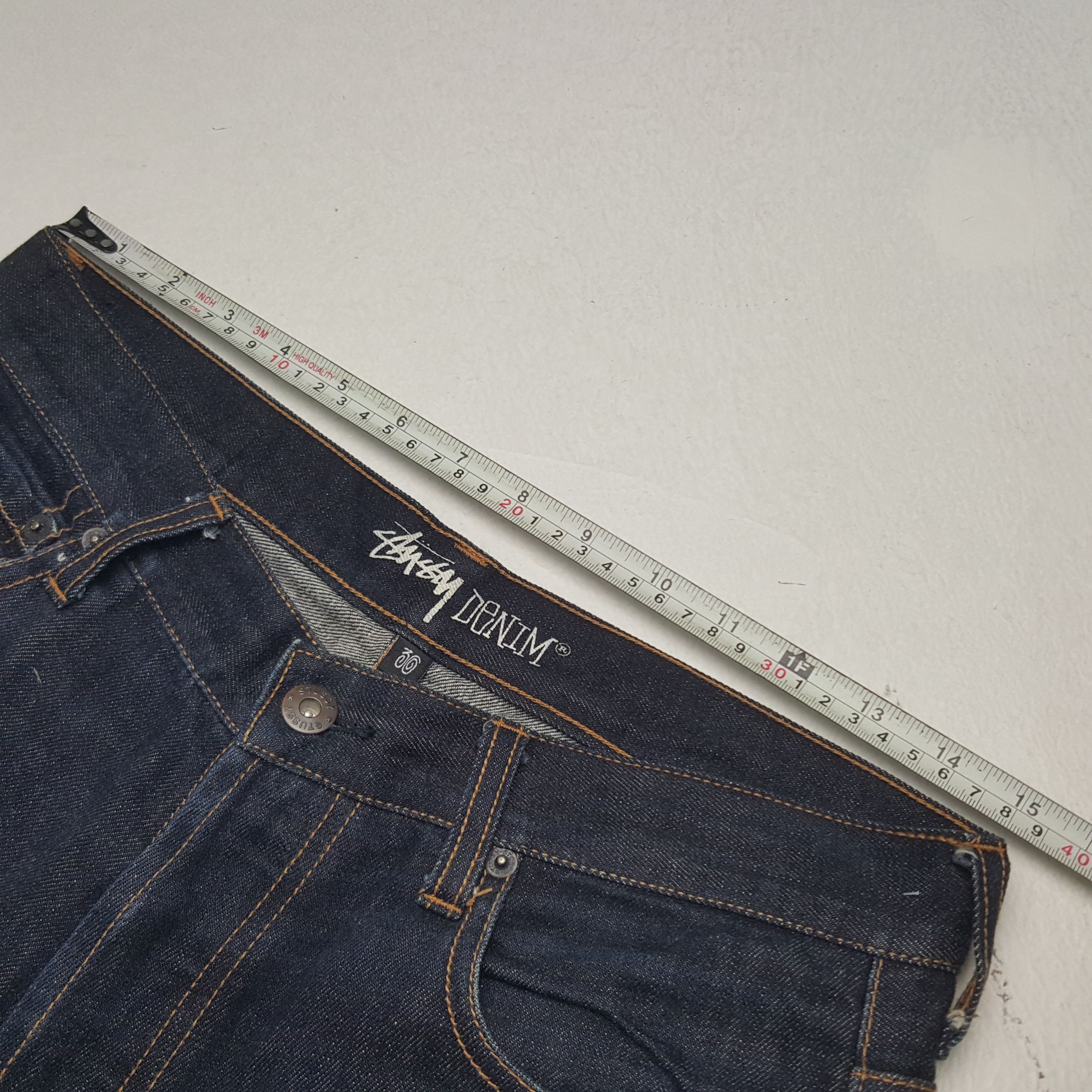 Stussy × Vintage Vintage Stussy USA Custom Art Logo Denim Jeans Size US 30 / EU 46 - 12 Thumbnail