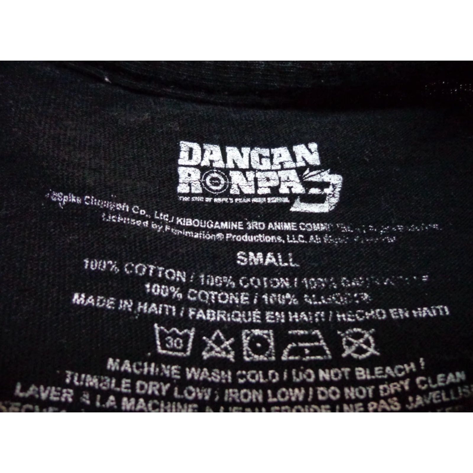 Vintage Danganronpa 3 Ultimate Despair Junko Enoshima Anime T-Shirt Size Small Men Short Sleeve Crew Neck Black Cotton Regular Funimation Size S Size US S / EU 44-46 / 1 - 3 Thumbnail