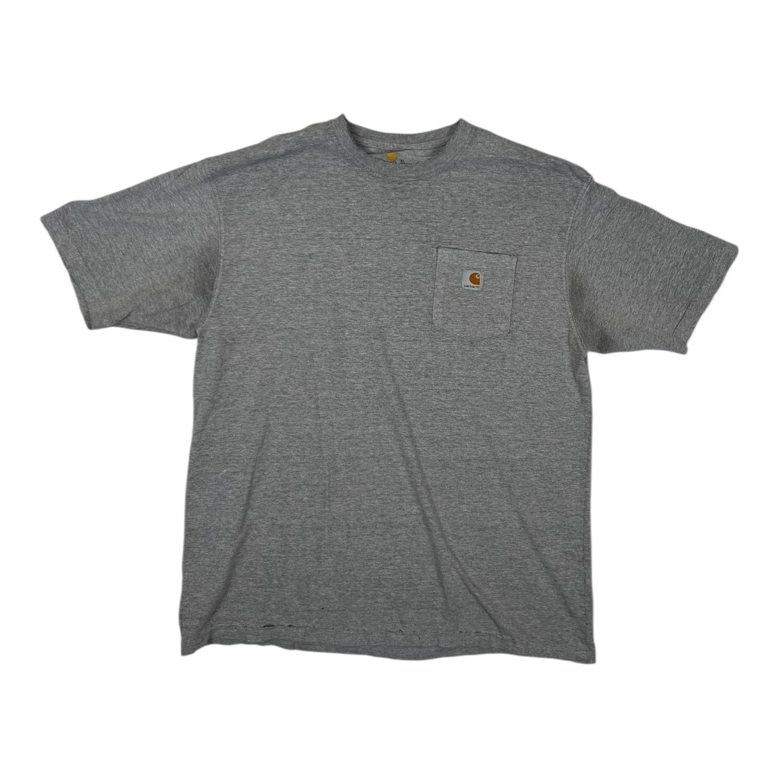 Carhartt Vintage Carhartt Gray Pocket Tee T-Shirt Size XL Distressed Size US XL / EU 56 / 4 - 1 Thumbnail