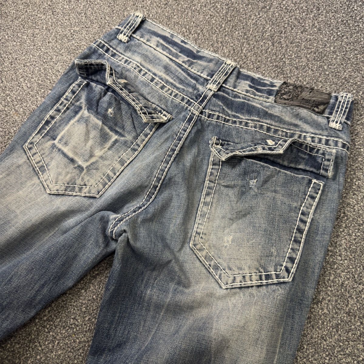 If Six Was Nine Y2K Distressed Boot Cut Joff Style Jeans Size US 35 - 9 Thumbnail