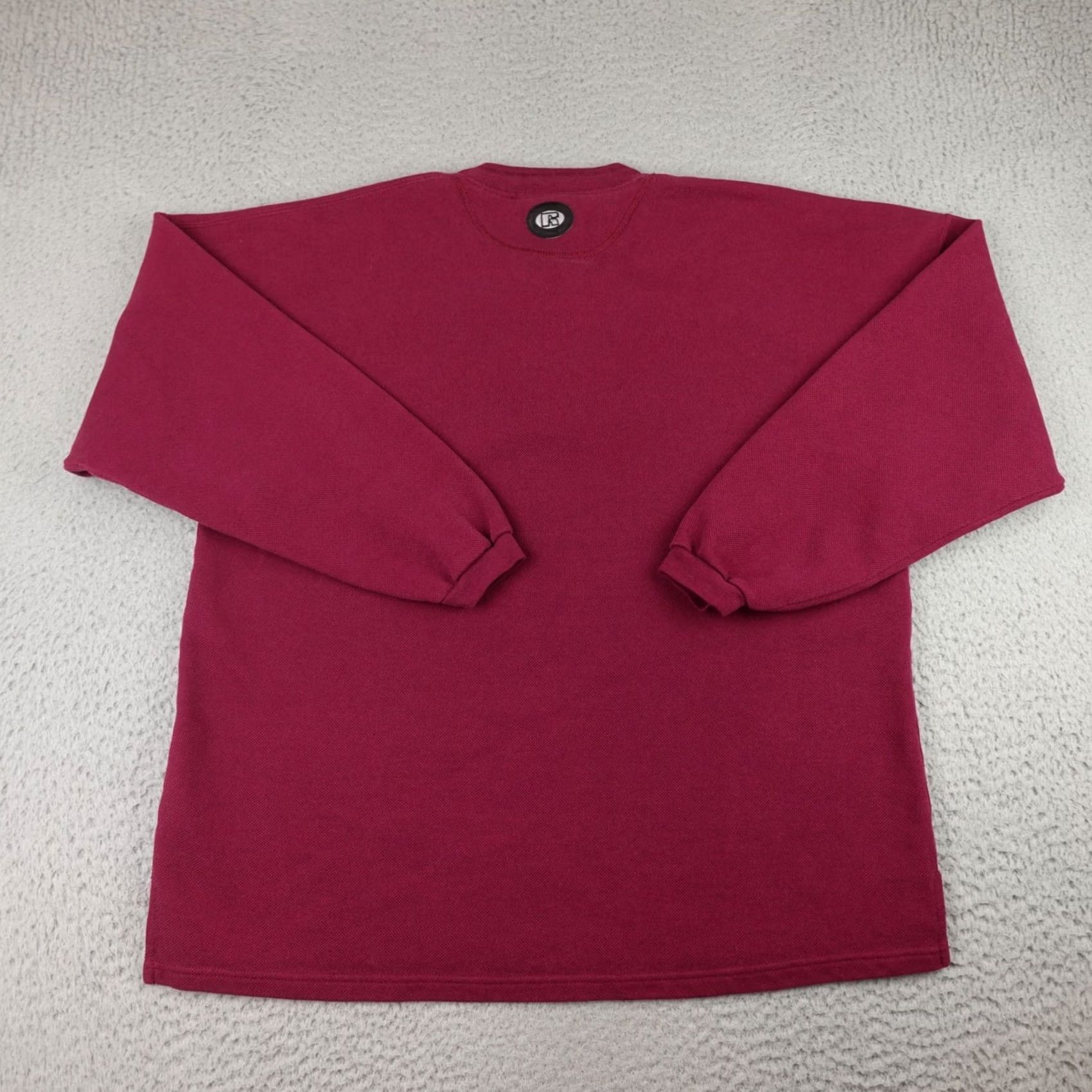 Russell Athletic VINTAGE Russell Athletic Sweatshirt Mens 2XL Red Henley Thermal Made In USA 90s Size US XXL / EU 58 / 5 - 7 Thumbnail