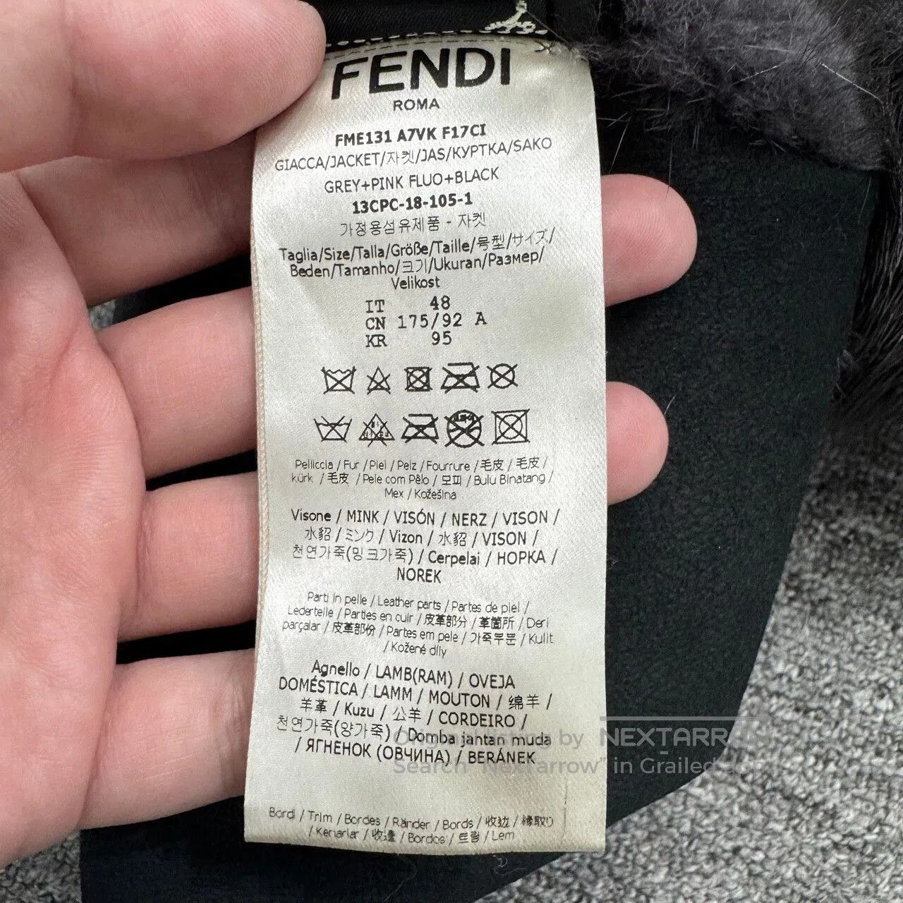 Fendi Fendi Demon Double-Sided Jacket in Black. Size US L / EU 52-54 / 3 - 6 Thumbnail