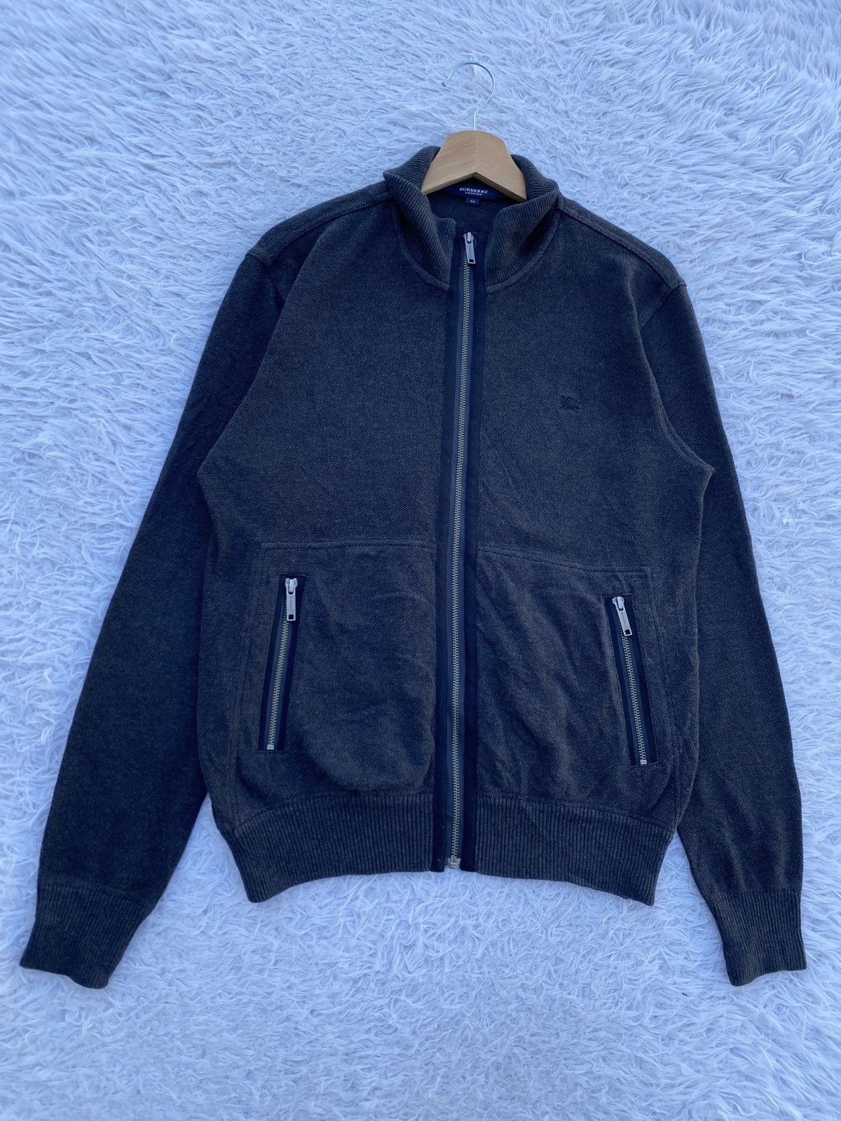 Burberry Rare Vintage Burberry London Zippered Front Pocket Sweater Size US S / EU 44-46 / 1 - 2 Thumbnail