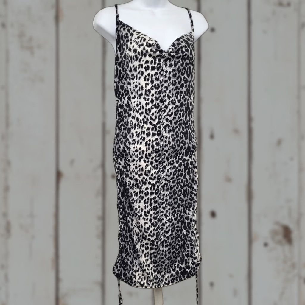 Vintage Forever Rose Couture Maxi Dress Women's L Leopard Print Strappy Scoop Neck Sleeveless Slip Dress Tank Dress Size L / US 10 / IT 46 - 1 Thumbnail