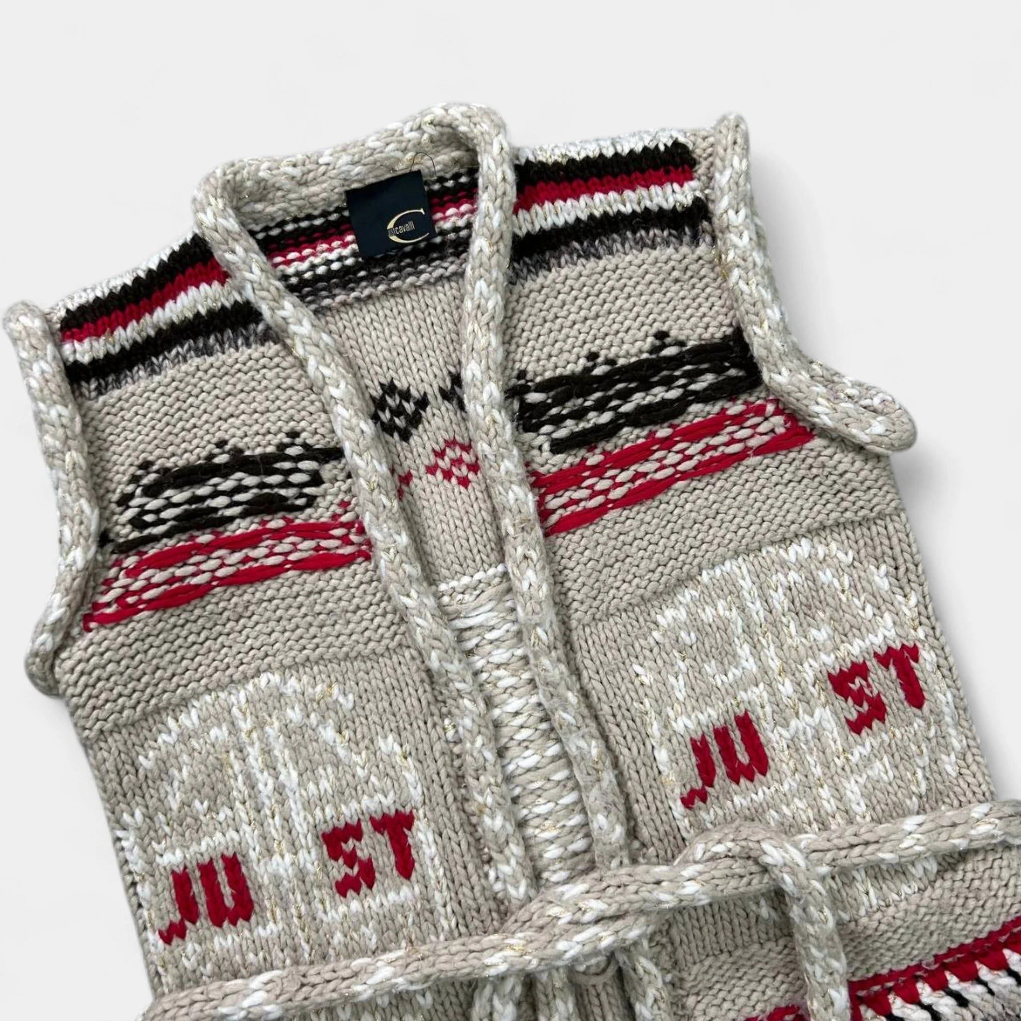 Just Cavalli Just Cavalli Knit Belted Vest Size XS / US 0-2 / IT 36-38 - 3 Thumbnail