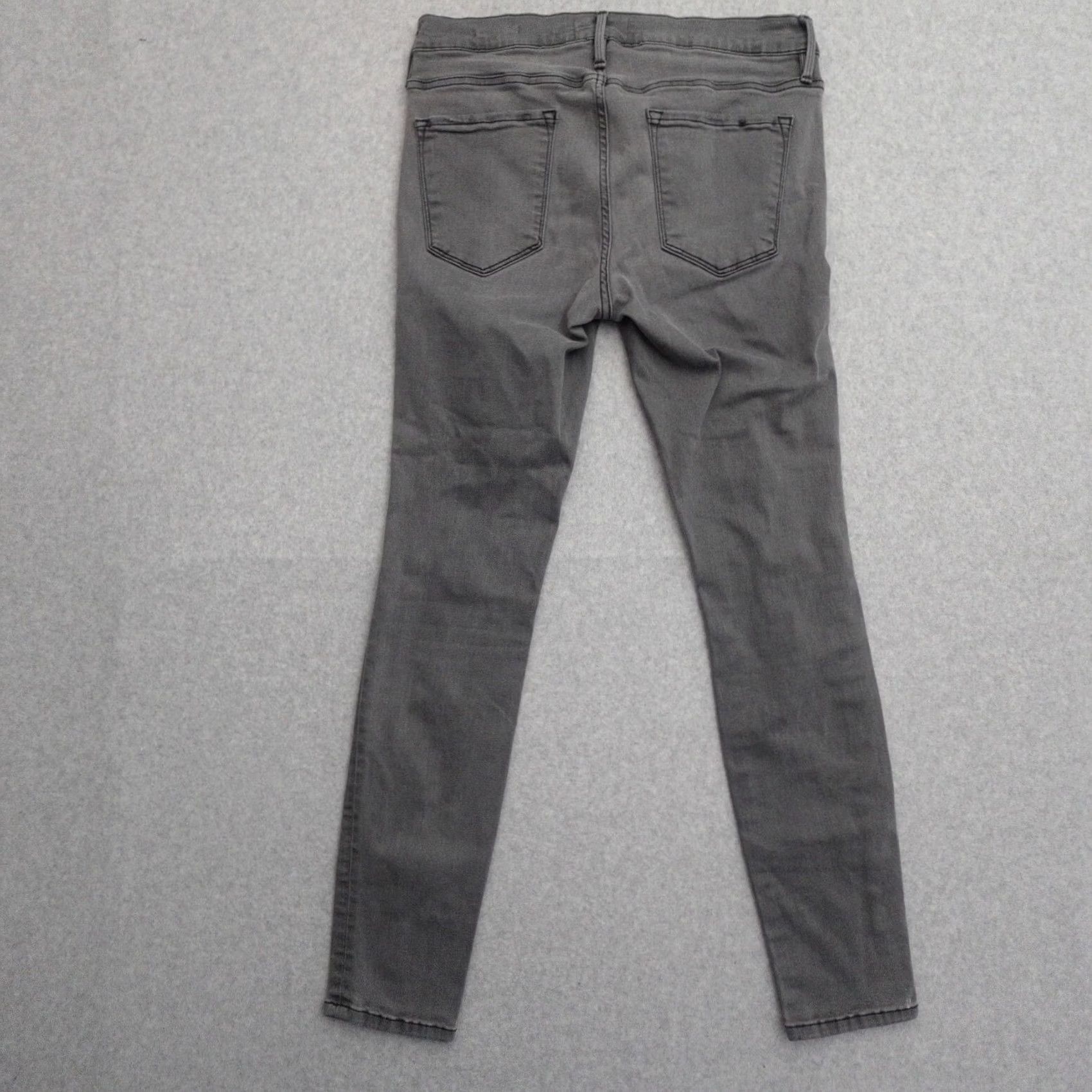 Frame FRAME Jeans Womens Size 30 Gray Le Skinny de Jeanne Stretch Distressed Size 30" / US 8 / IT 44 - 2 Thumbnail