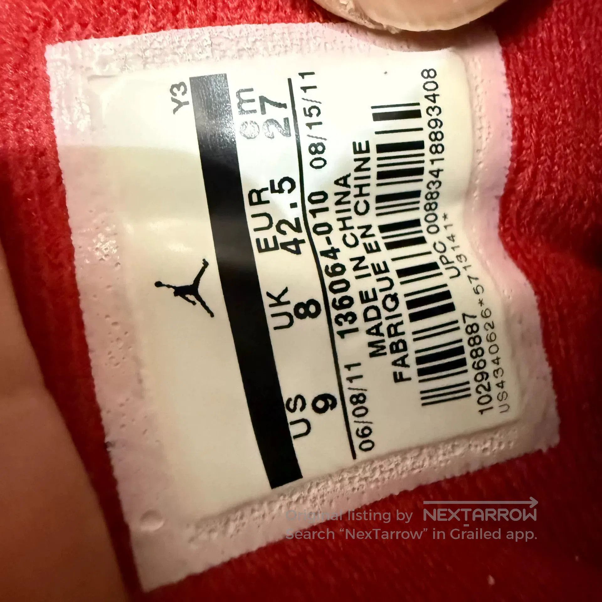 Jordan Brand Air Jordan 3 Black Cement 2011. Size US 9.5 / EU 42-43 - 5 Thumbnail