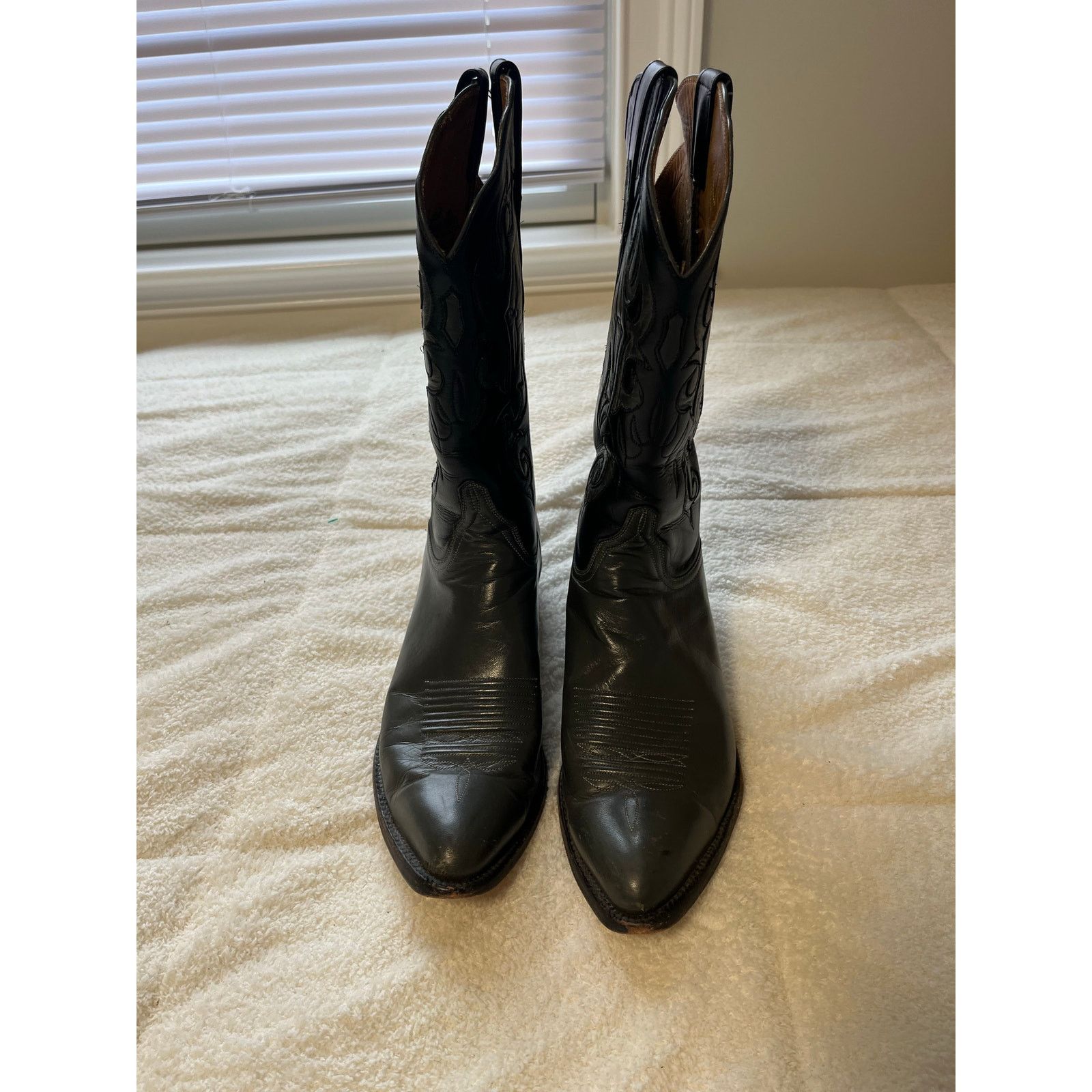 Lucchese Lucchese Classics Leather Goat Calf Boots US 9 D Men Black Size US 9 / EU 42 - 5 Thumbnail